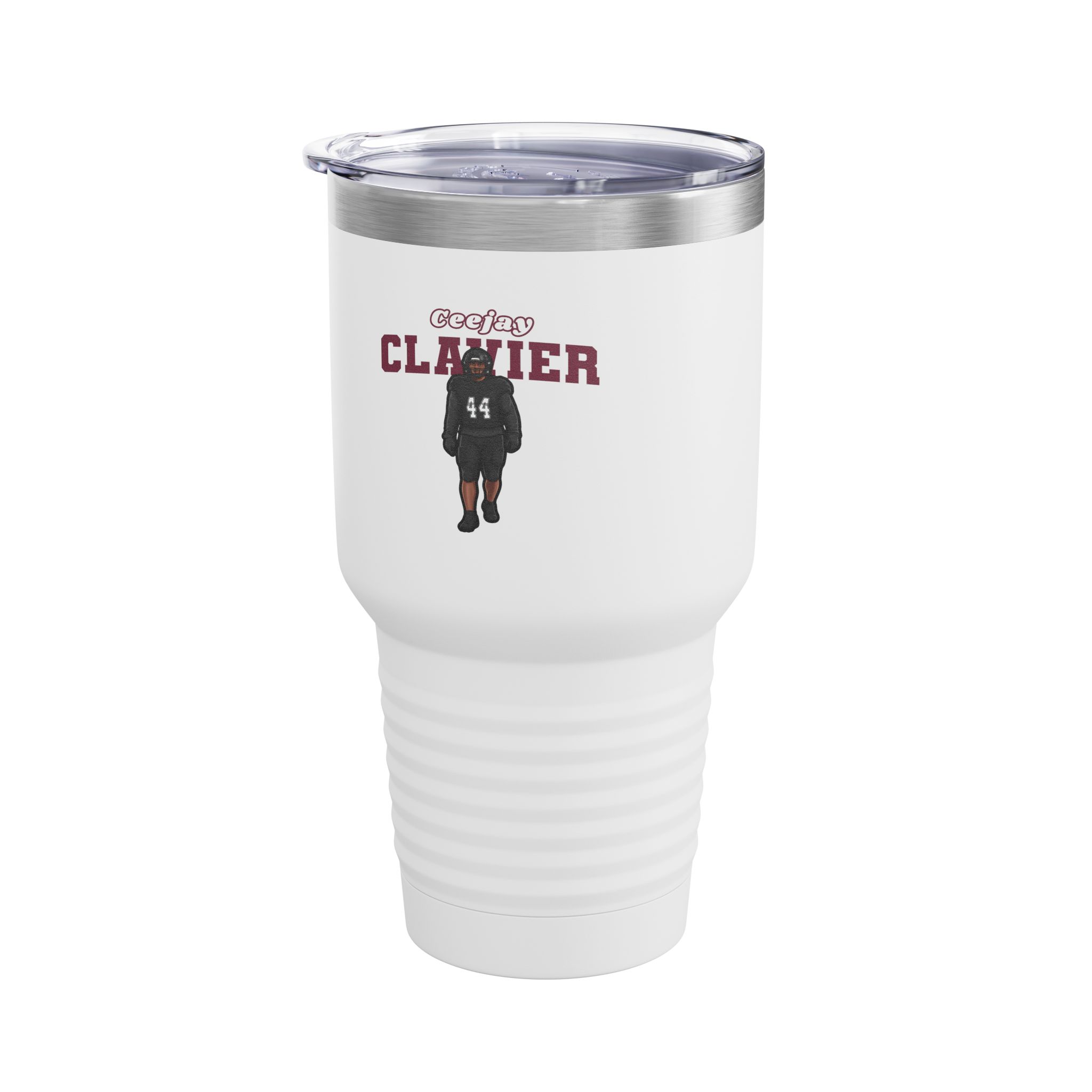30oz Tumbler — character_name_arch in White