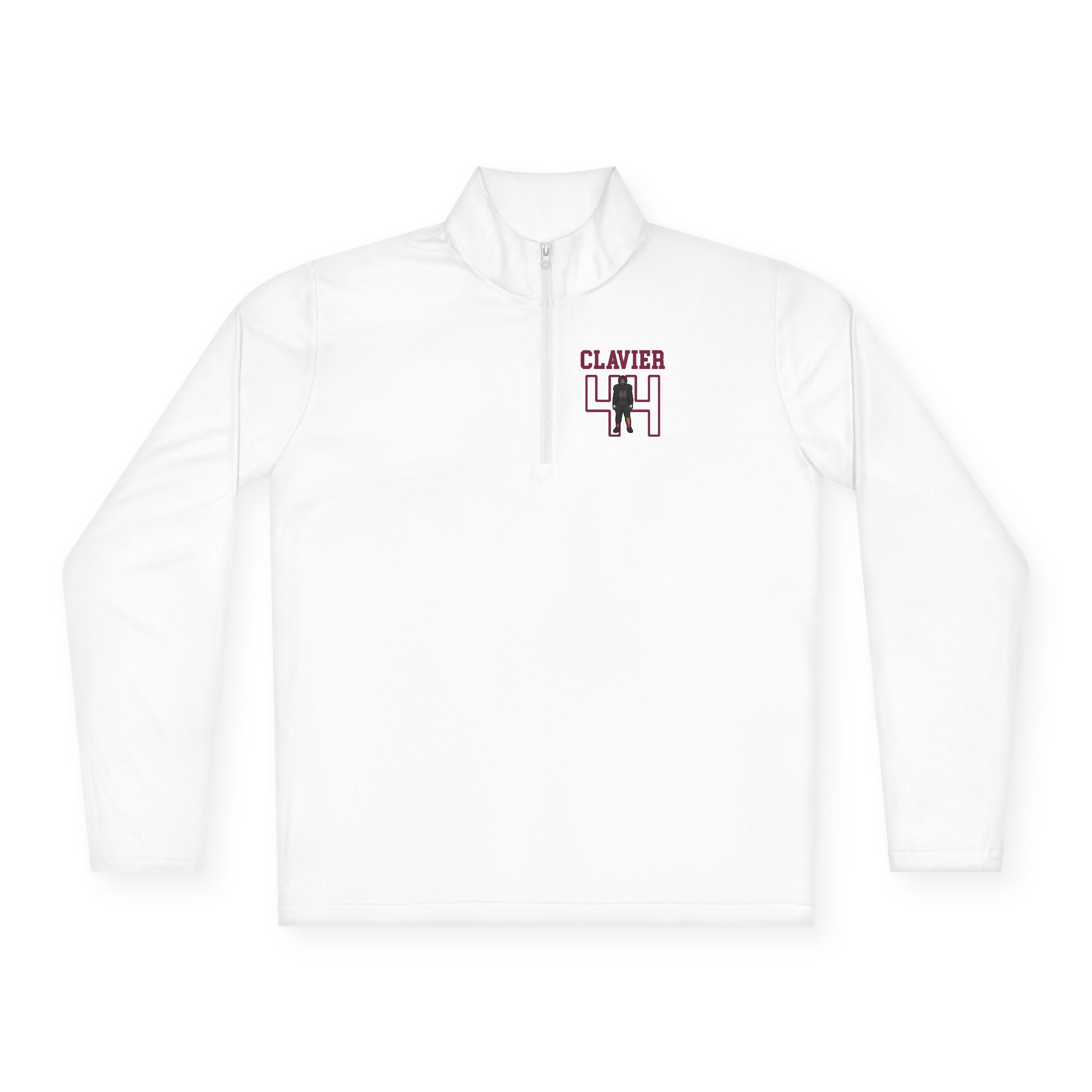 Q-Zip Pullover — character_shirsey in White