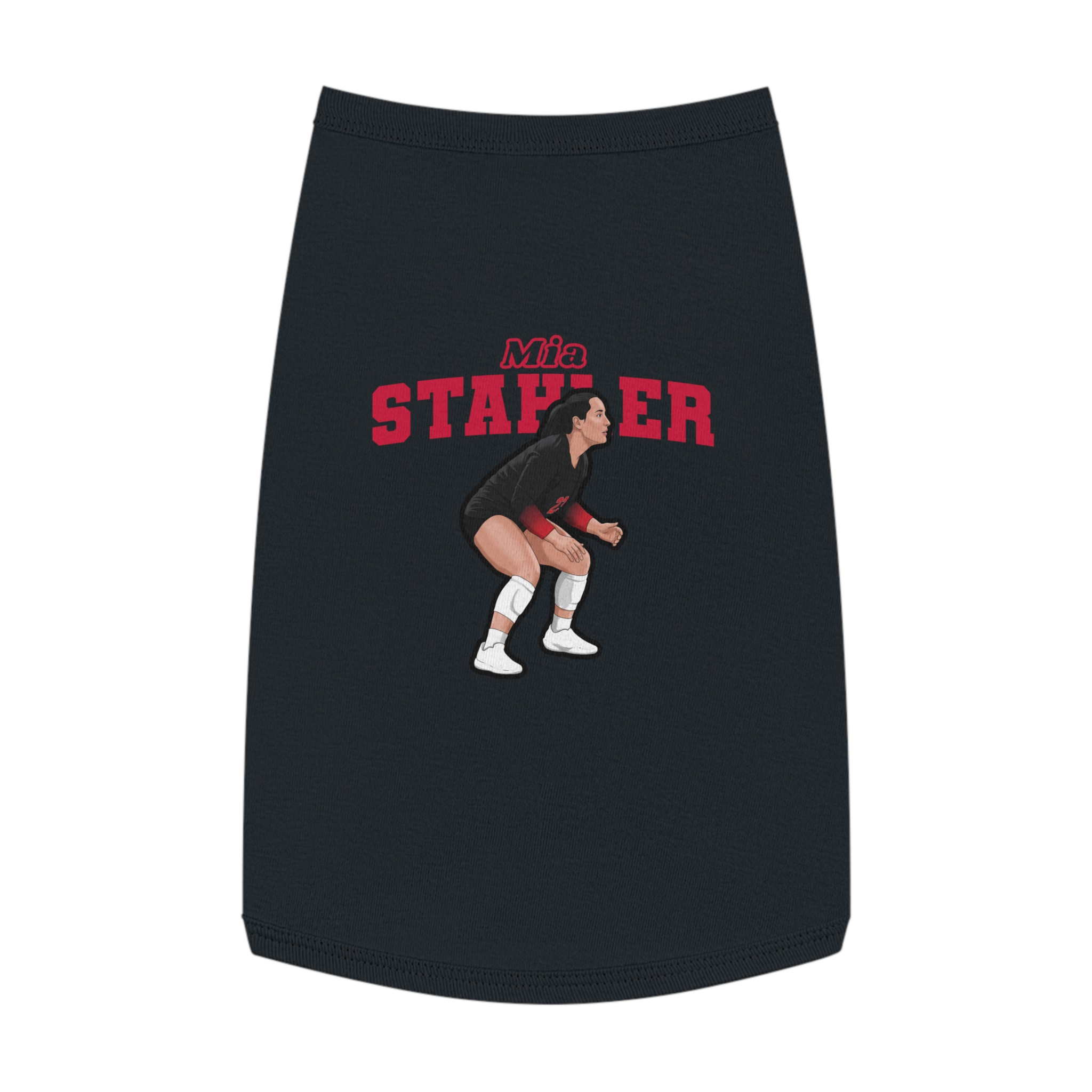 Pet Tank Top — character_name_arch in White
