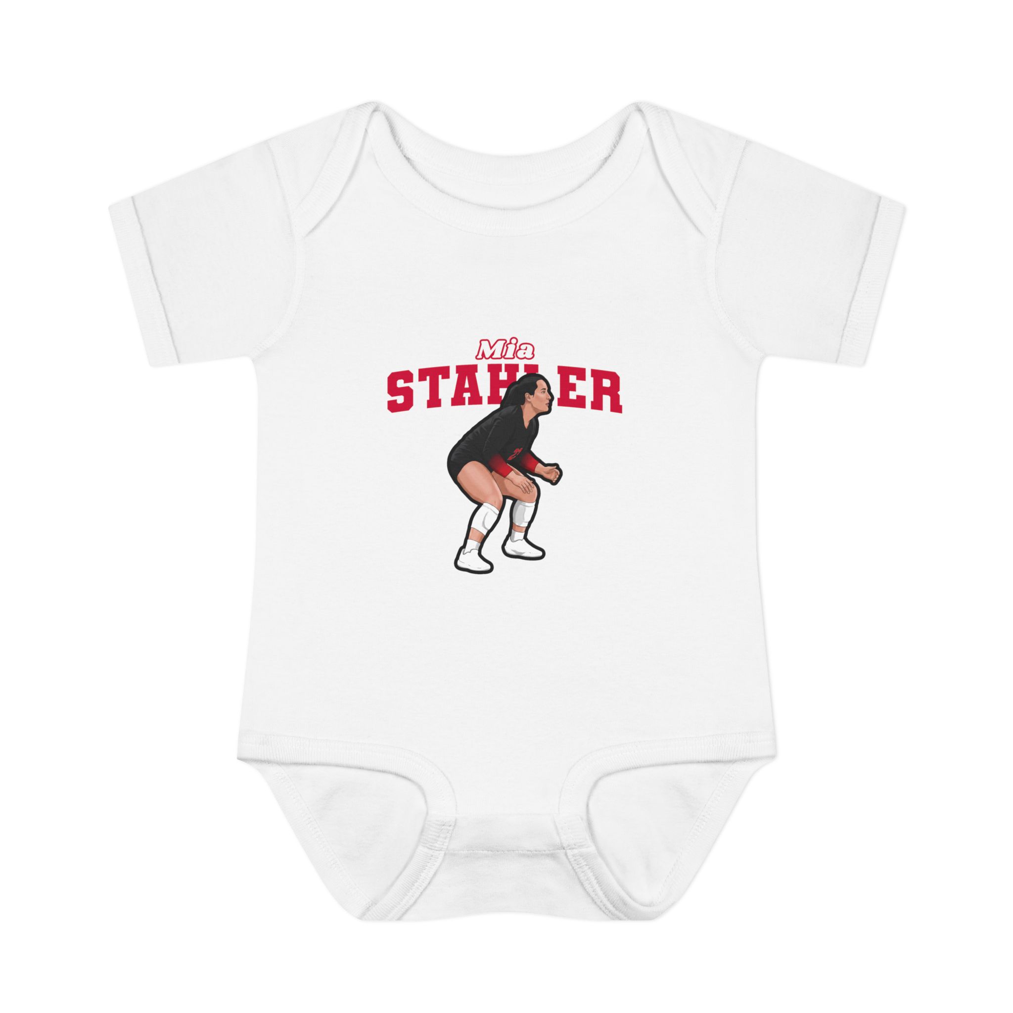 Baby Onesie — character_name_arch in White