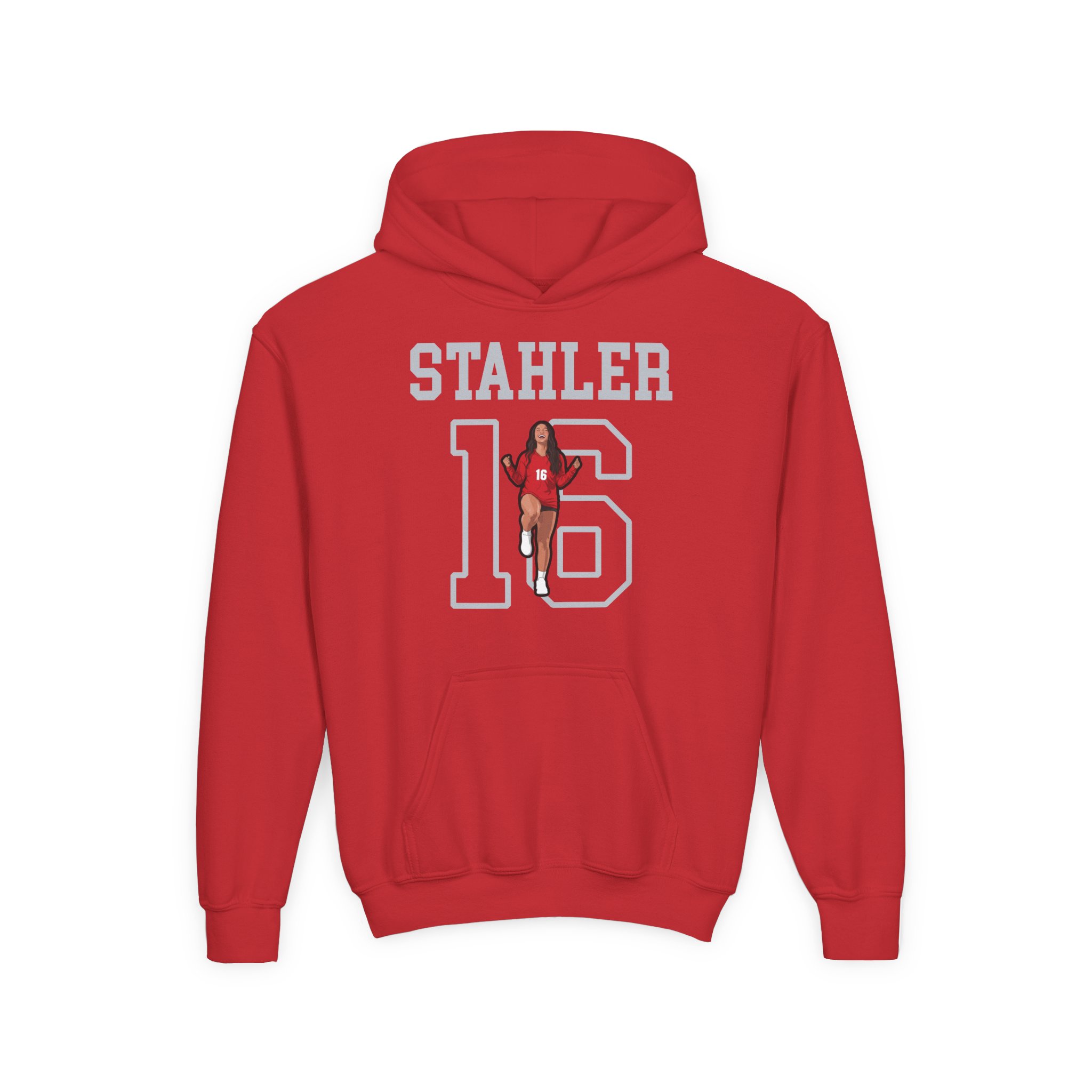 Youth Hoodie — character_shirsey in Red