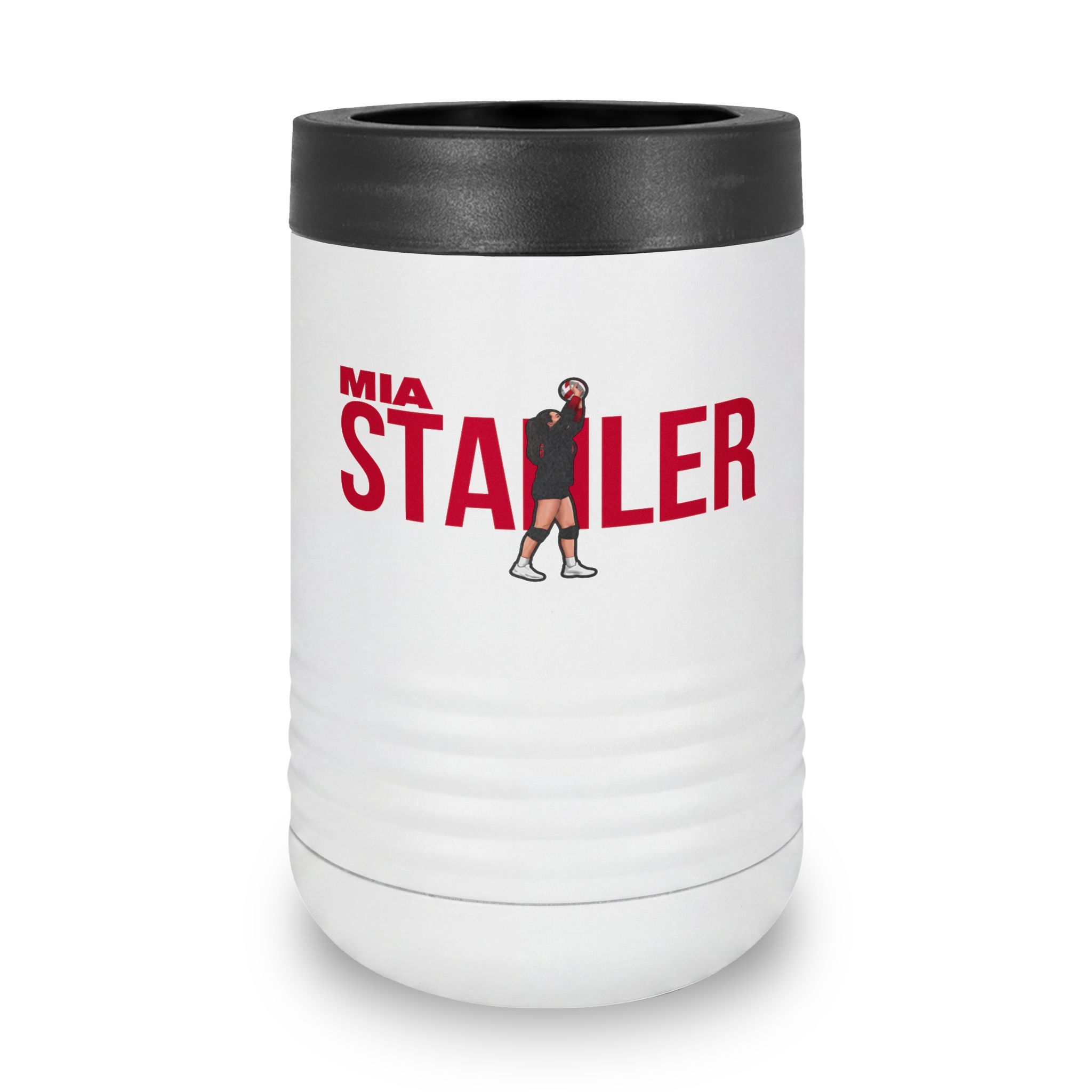 Stainless Can Cooler — character_player_name in White