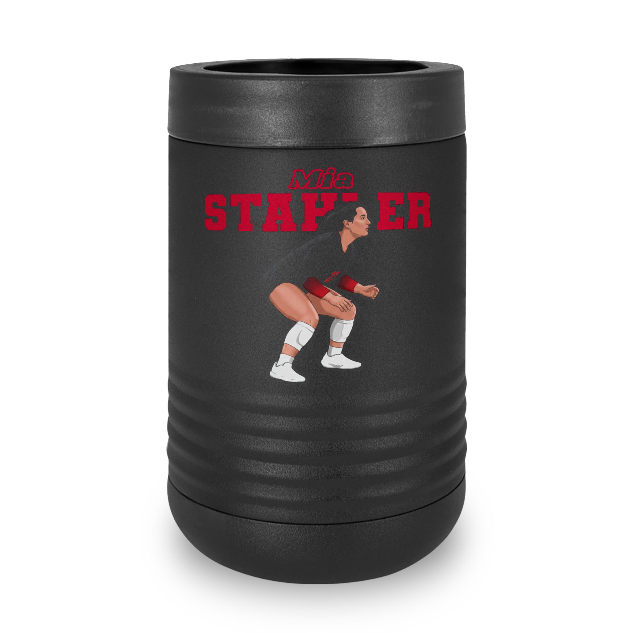 Stainless Can Cooler — character_name_arch in Black