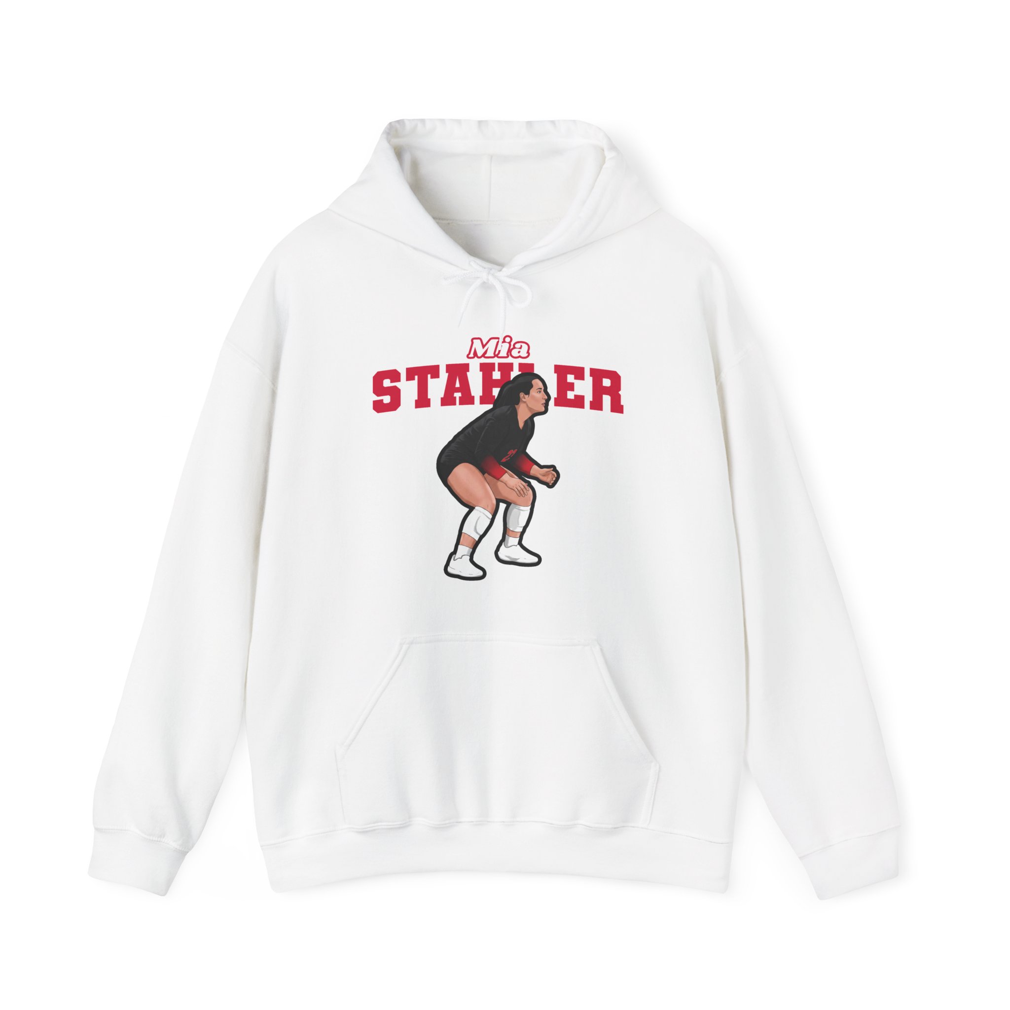 Hoodie — character_name_arch in White
