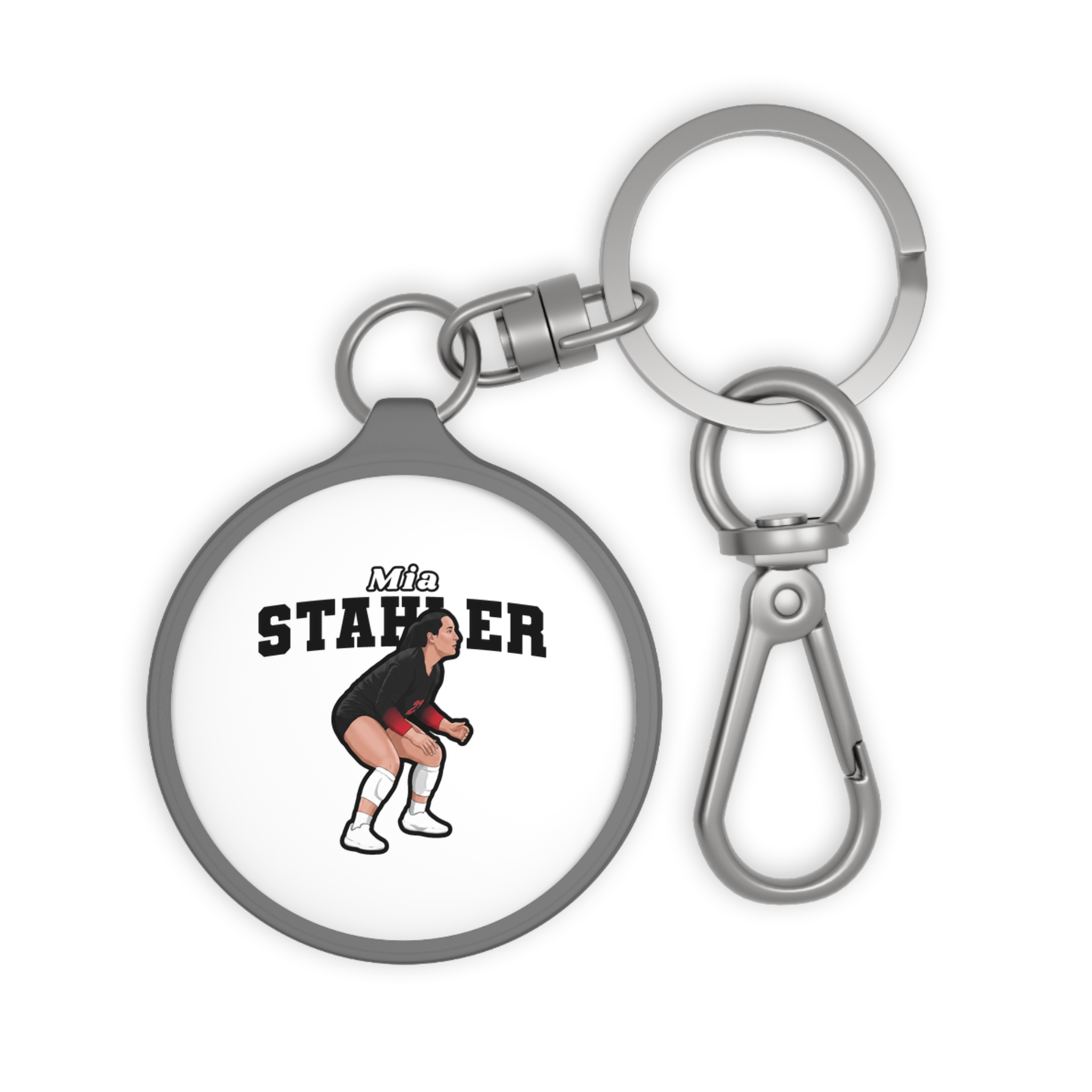 Keychain — character_name_arch in Grey