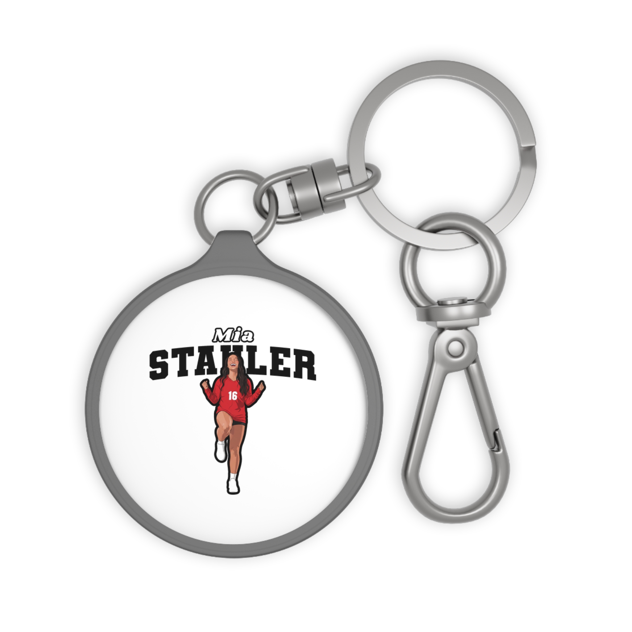 Keychain — character_name_arch in Grey