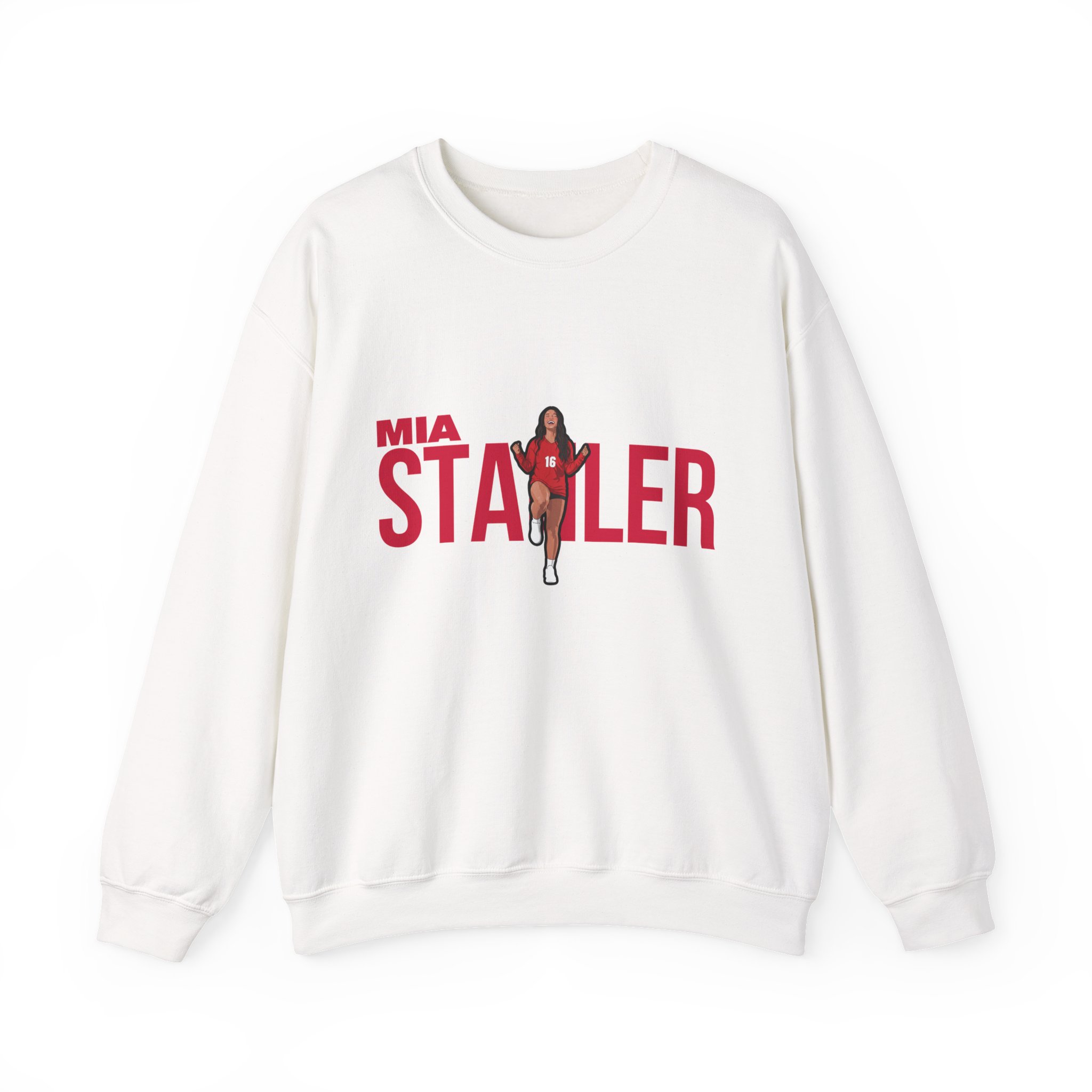Crewneck Sweatshirt — character_player_name in White