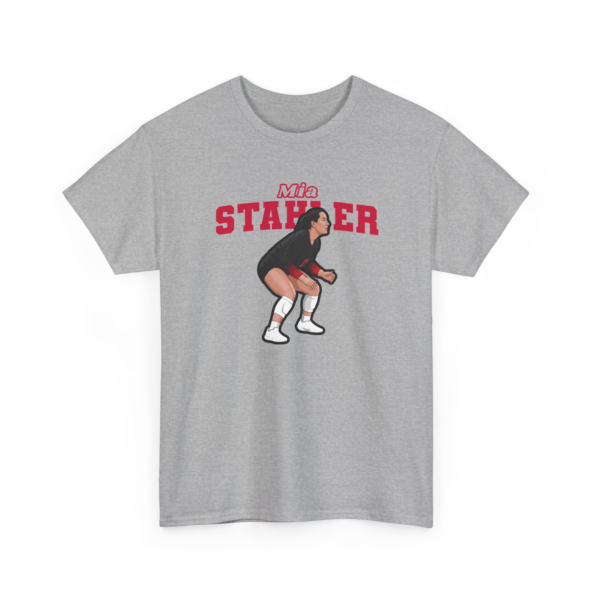 Tee — character_name_arch in Grey