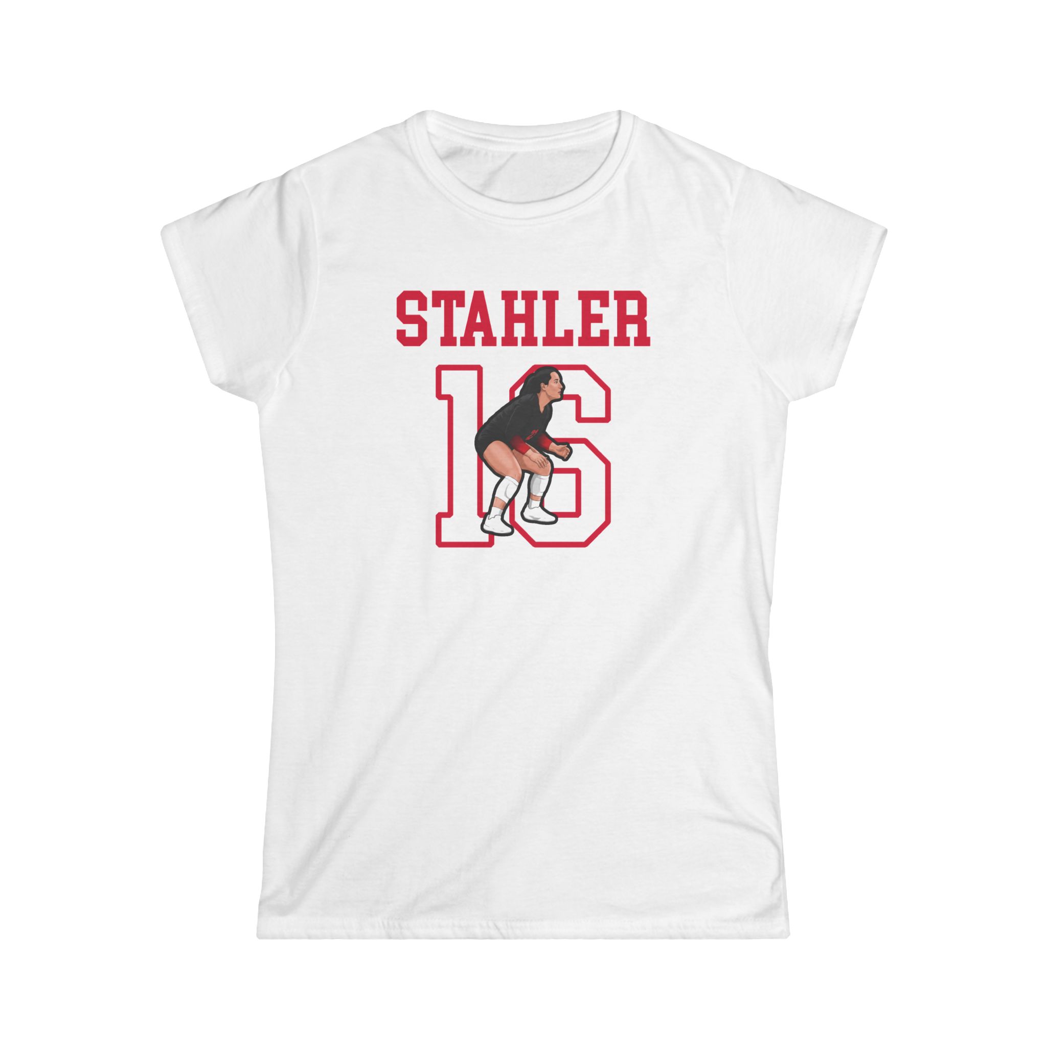 Women's Softstyle Tee — character_shirsey in White