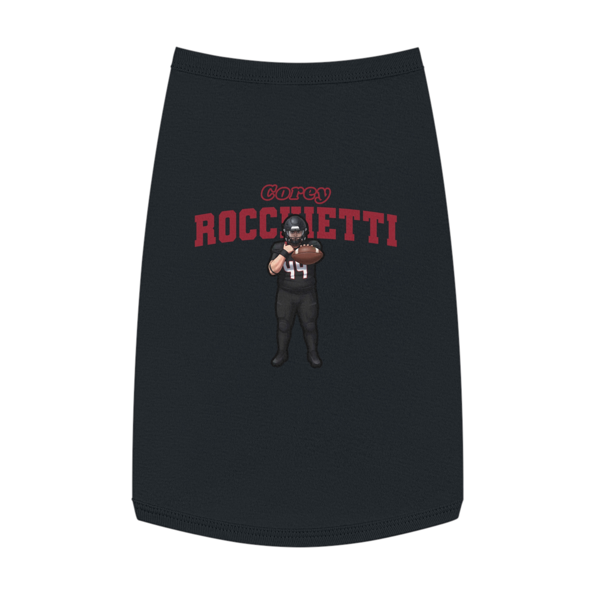 Pet Tank Top — character_name_arch in White