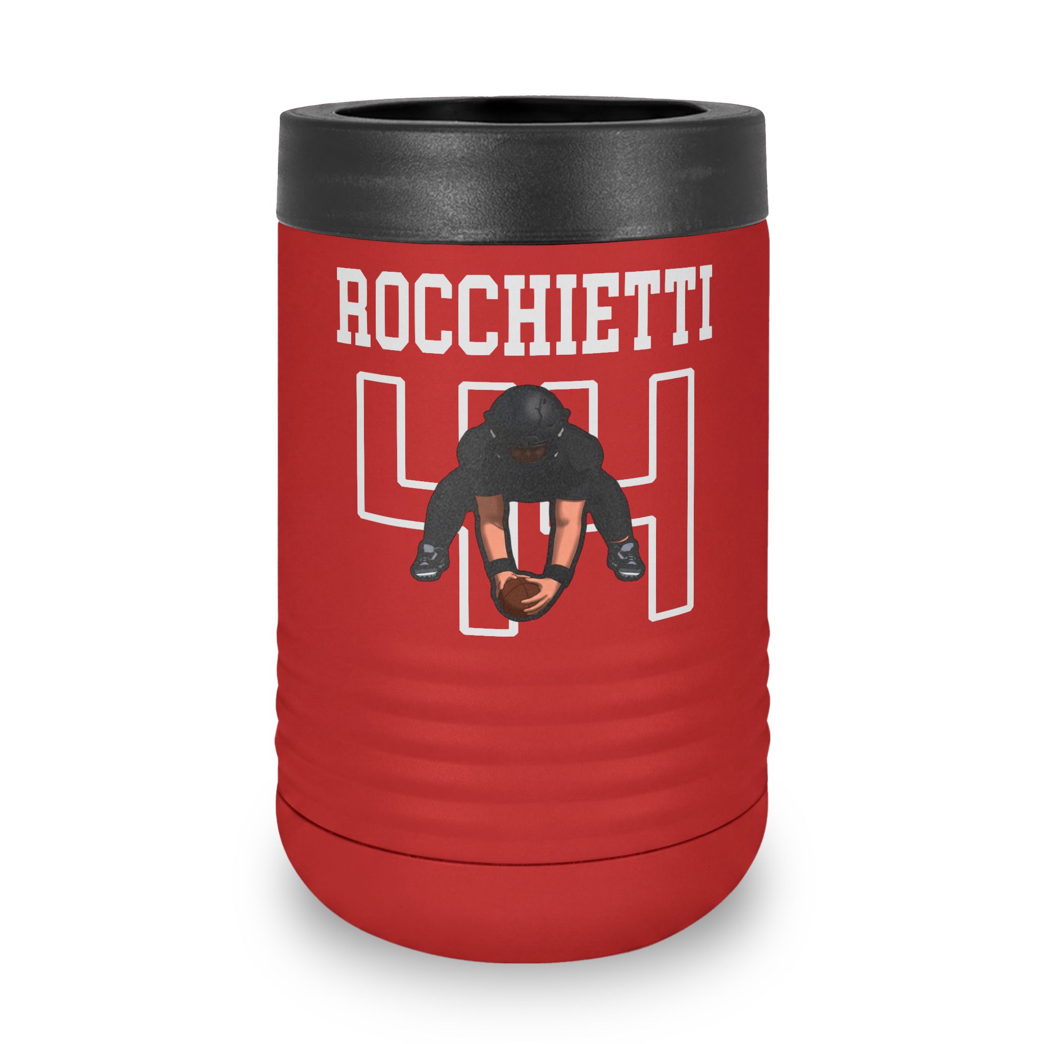 Stainless Can Cooler — character_shirsey in Red