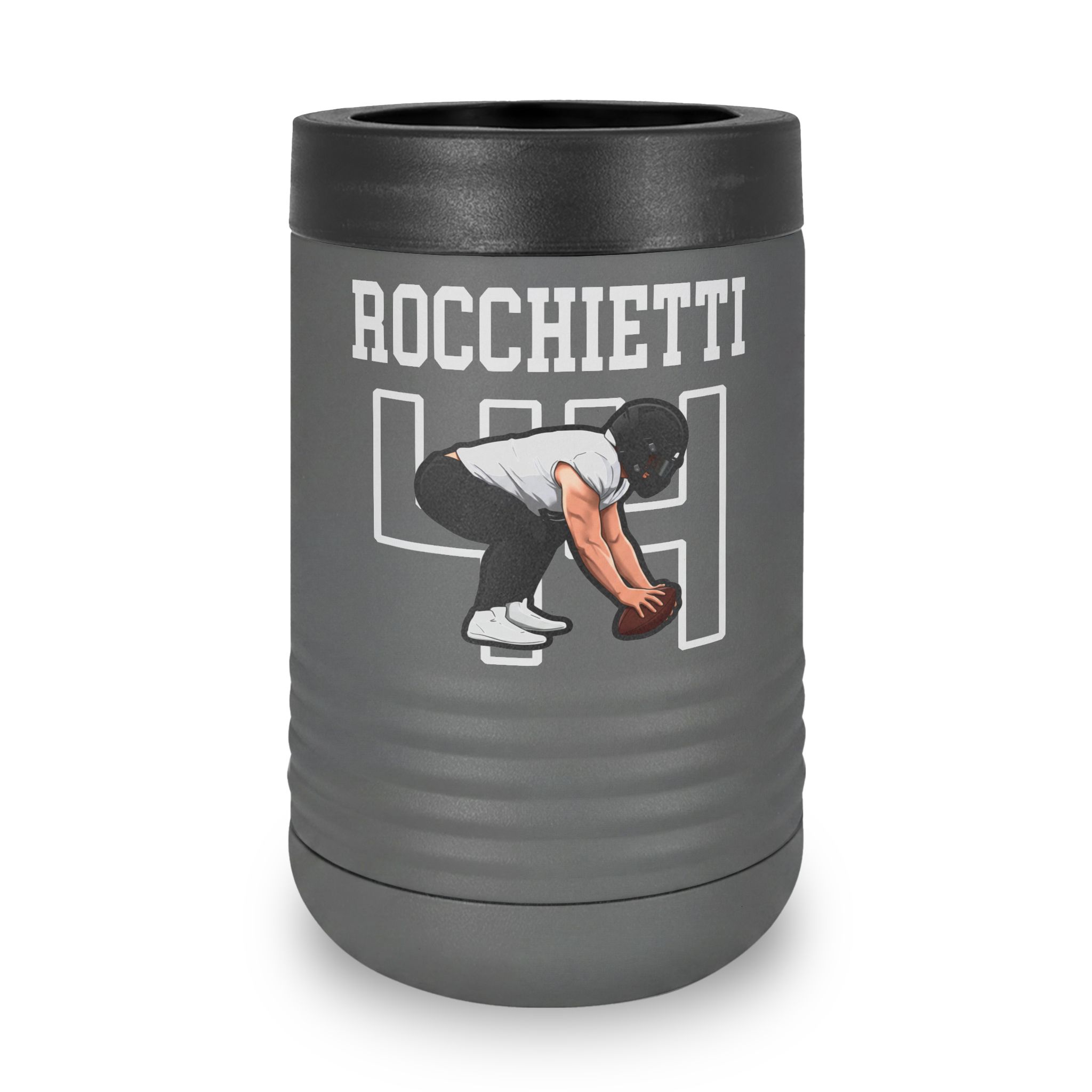 Stainless Can Cooler — character_shirsey in Grey