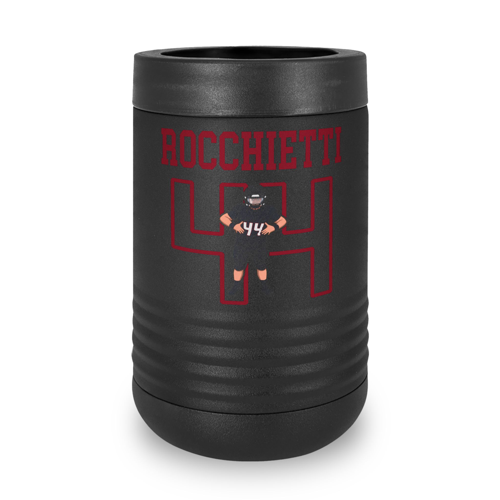 Stainless Can Cooler — character_shirsey in Black
