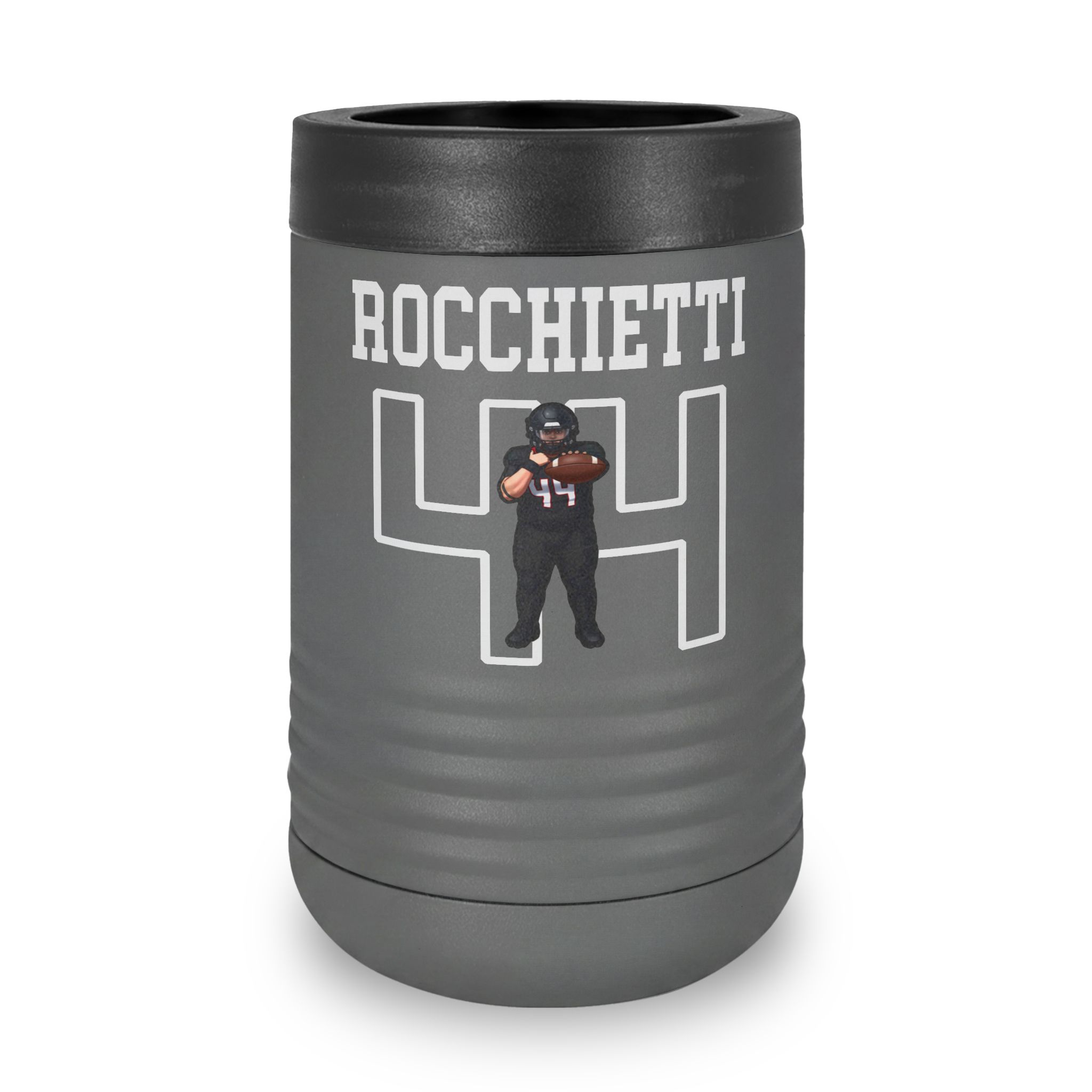 Stainless Can Cooler — character_shirsey in Grey