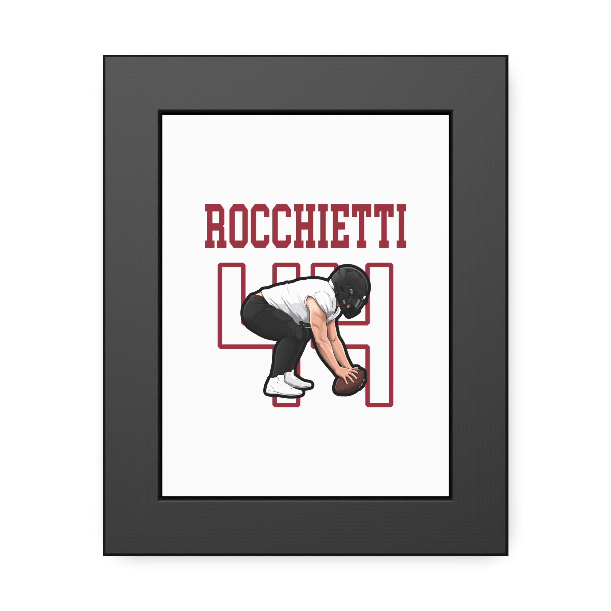 Framed Poster — character_shirsey in Black