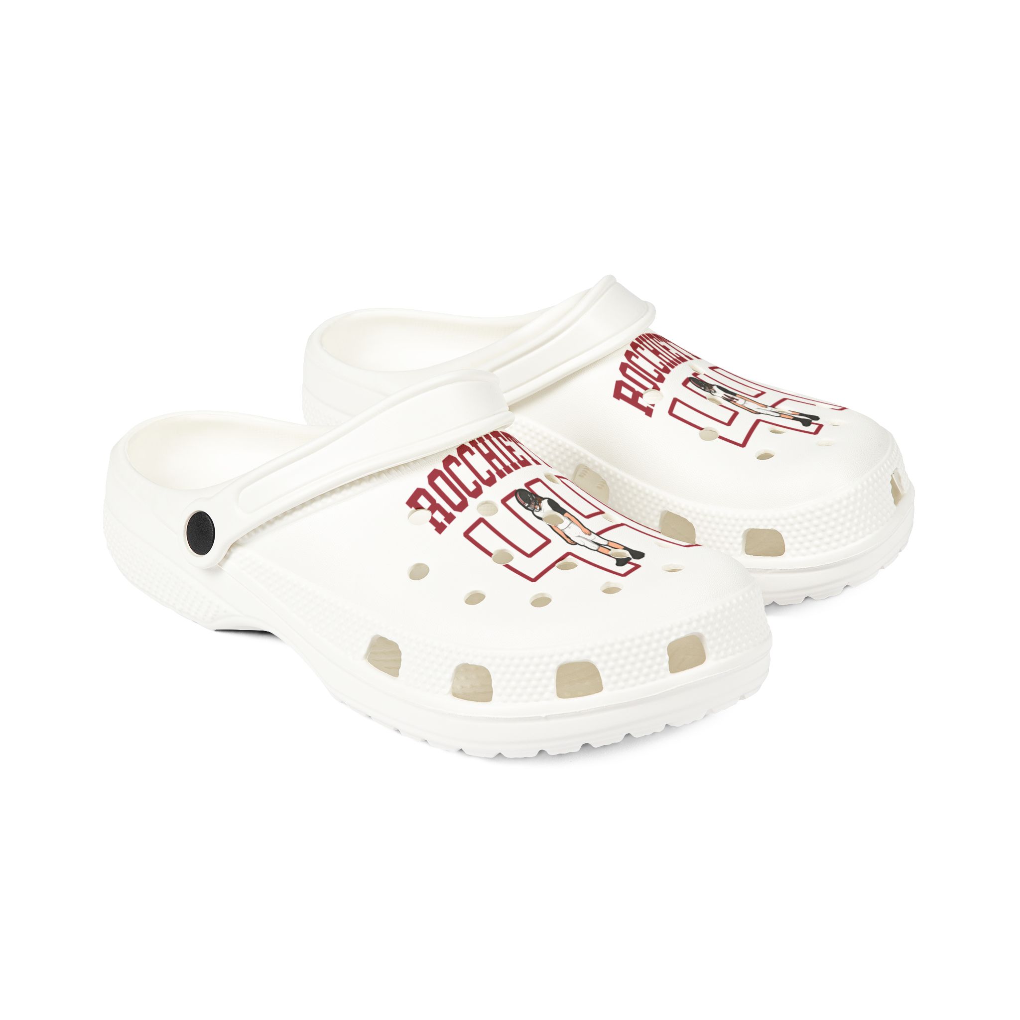 Rubber Clogs — character_shirsey in White