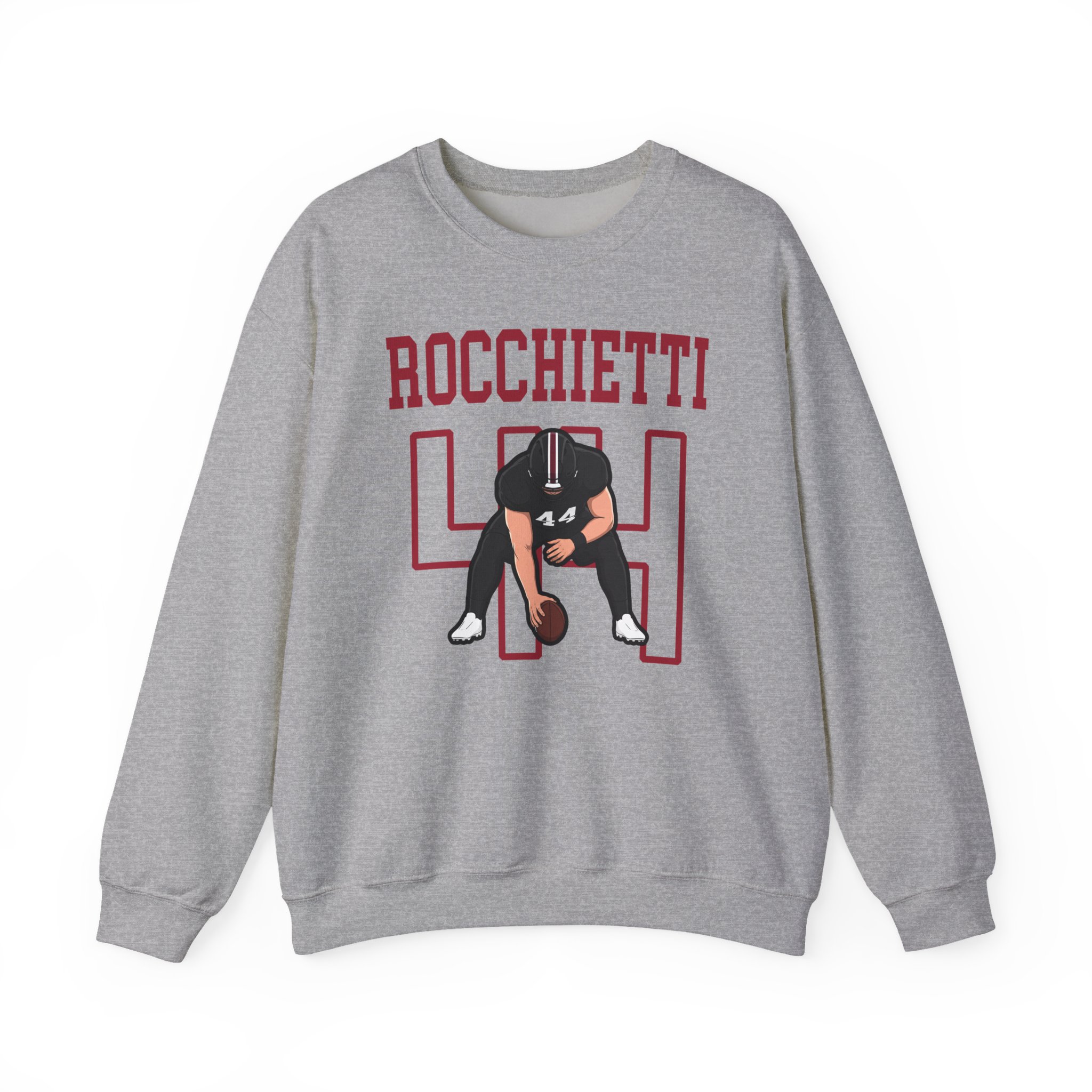 Crewneck Sweatshirt — character_shirsey in Grey