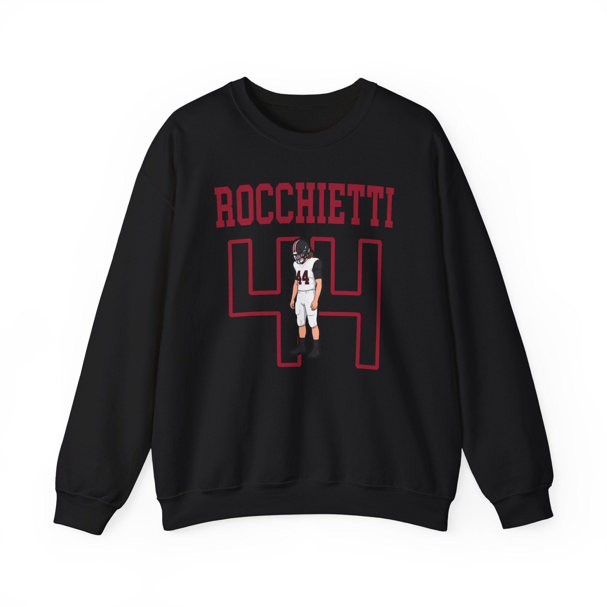 Crewneck Sweatshirt — character_shirsey in Black