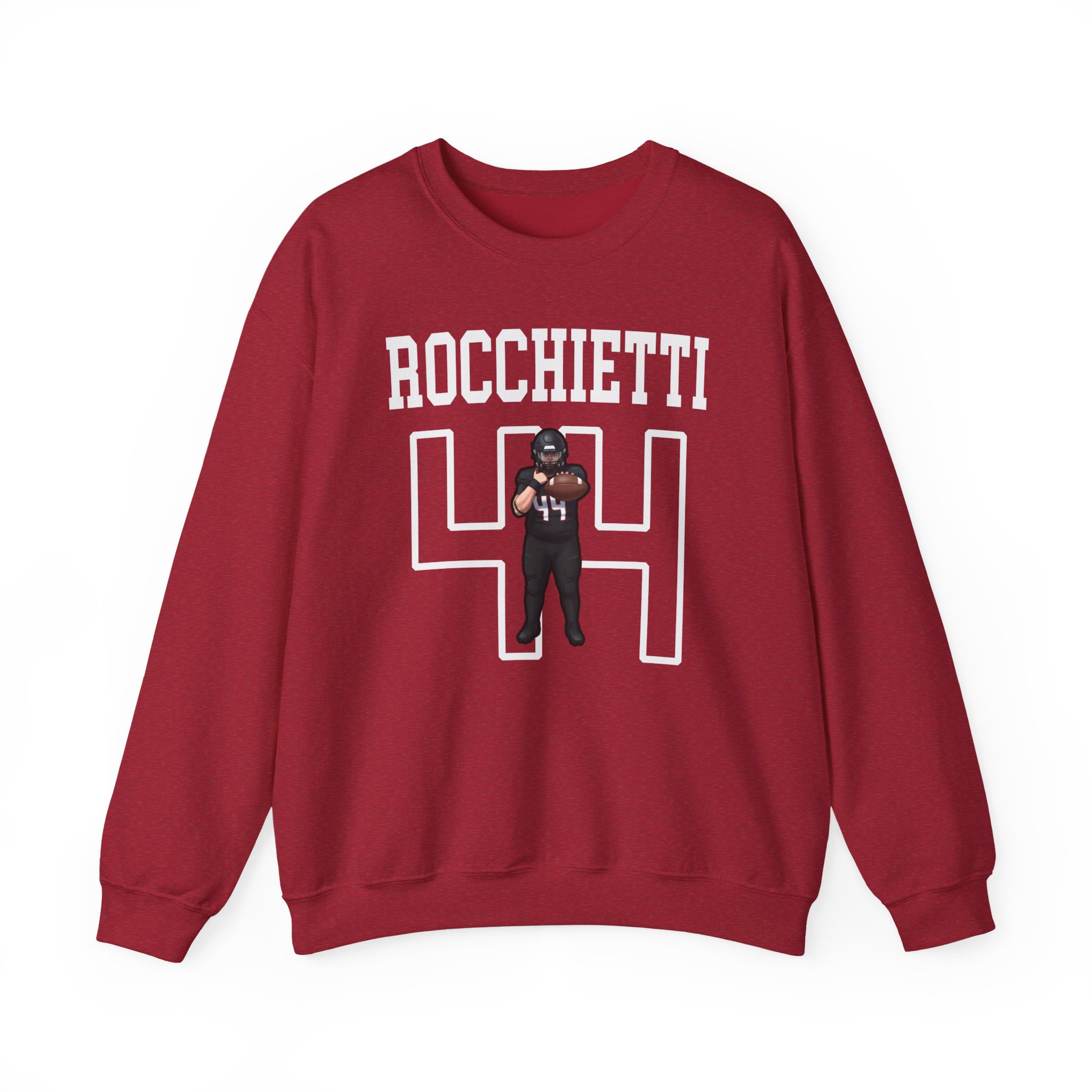 Crewneck Sweatshirt — character_shirsey in Red