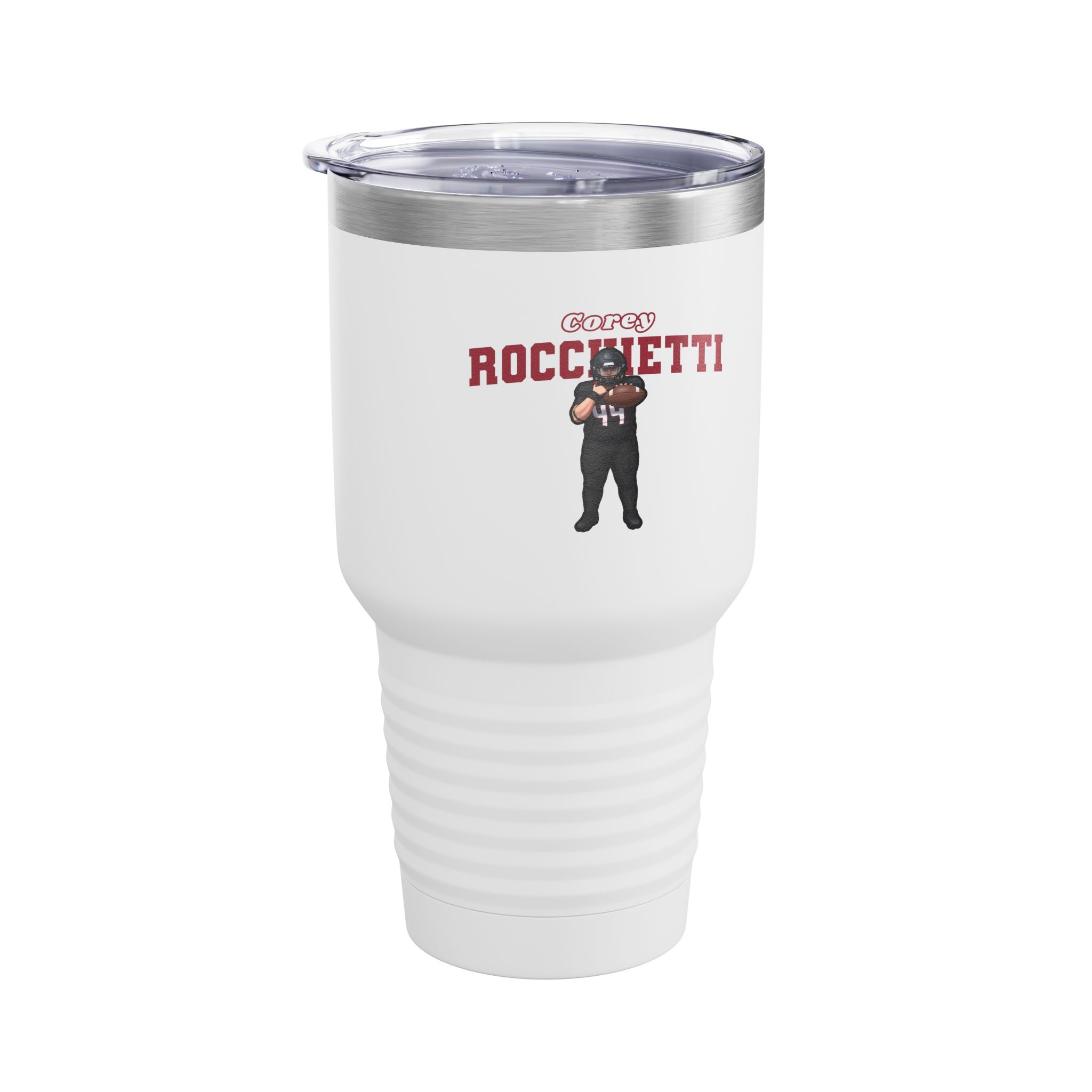 30oz Tumbler — character_name_arch in White