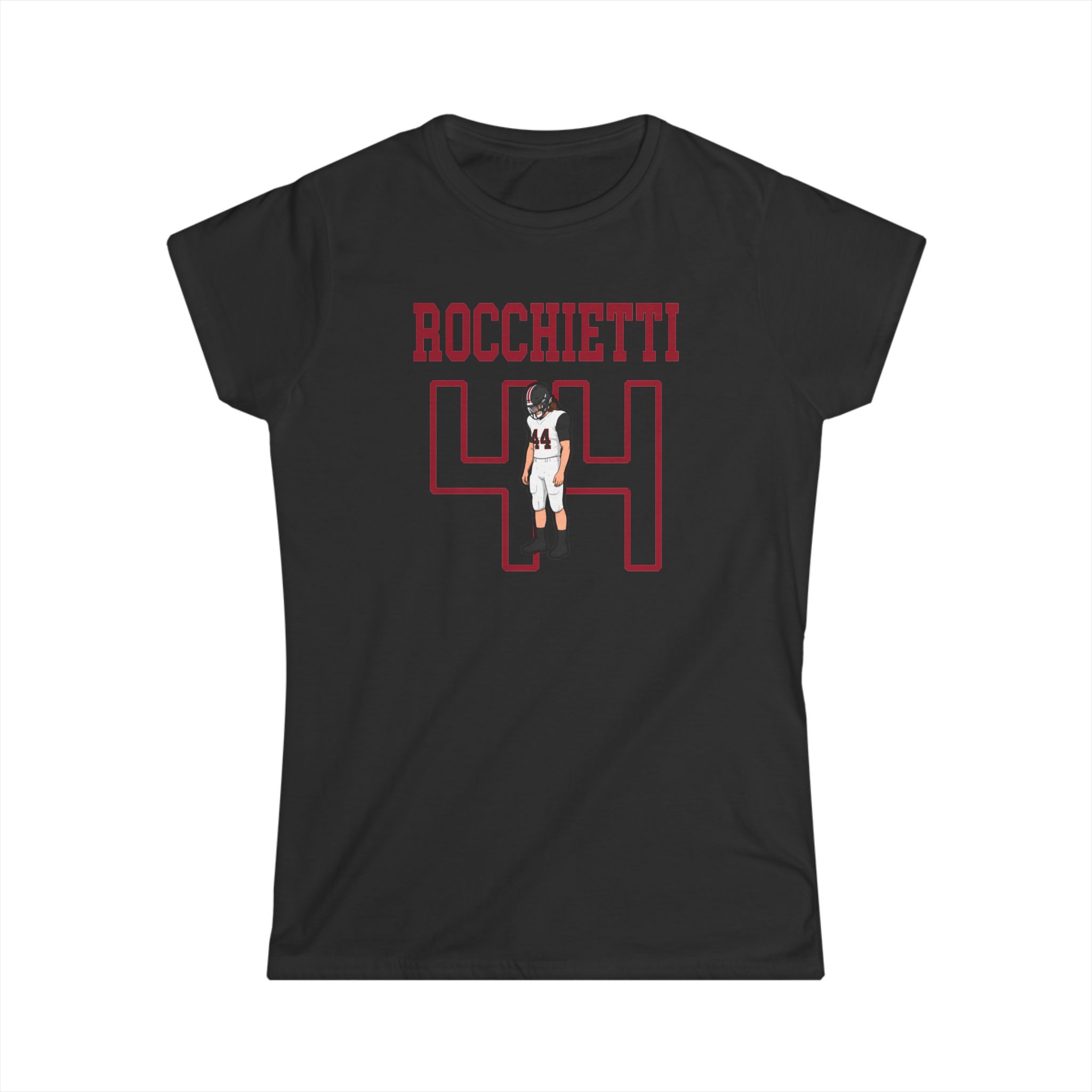 Women's Softstyle Tee — character_shirsey in Black