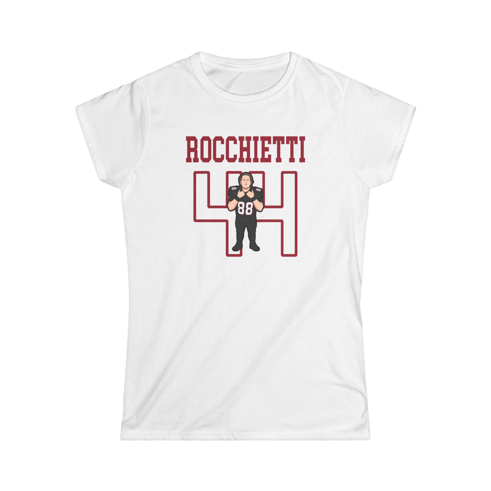 Women's Softstyle Tee — character_shirsey in White