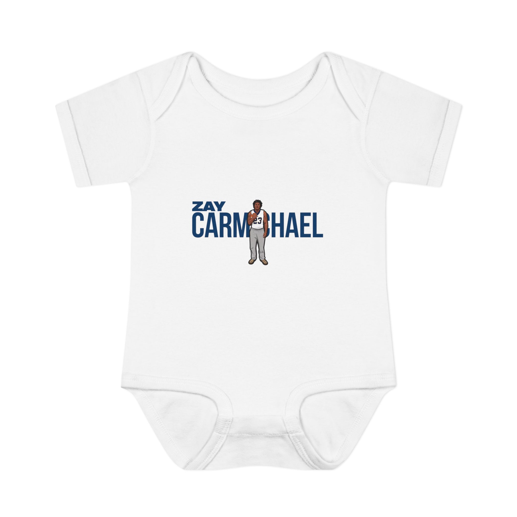 Baby Onesie — character_player_name in White