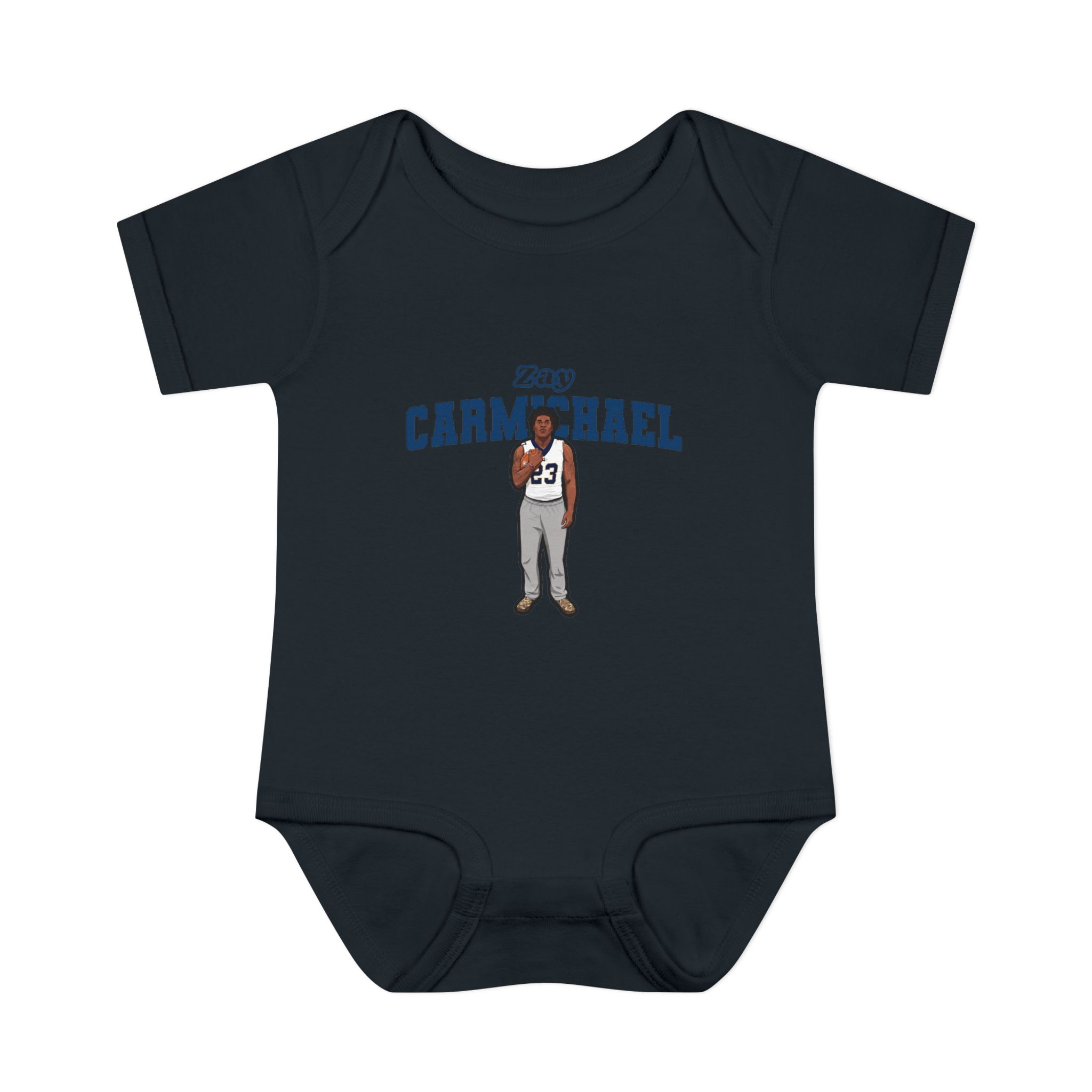 Baby Onesie — character_name_arch in Black