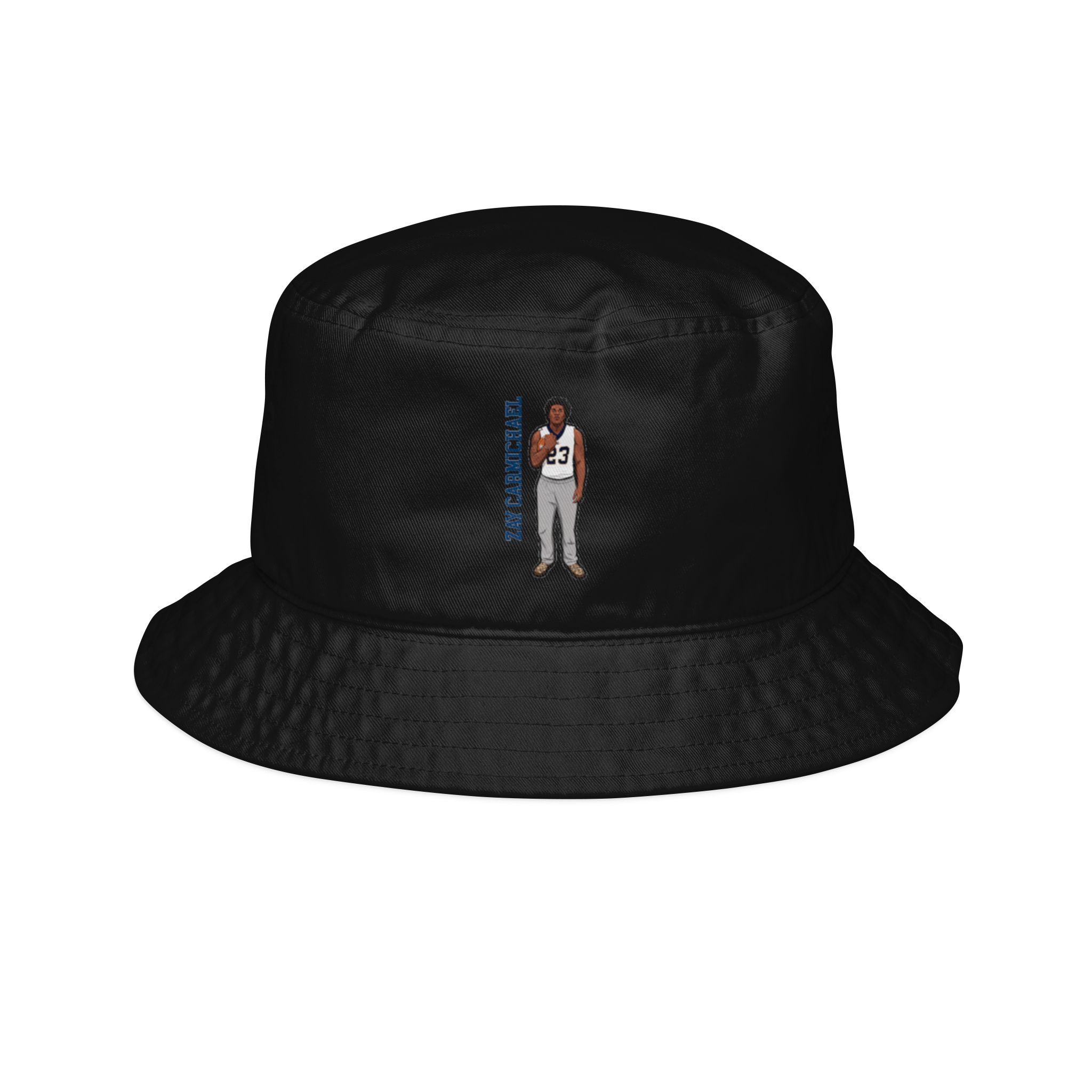 Bucket Hat — character_name_vertical in Black