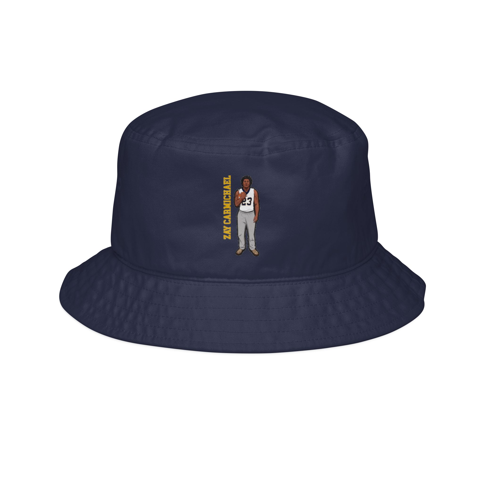 Bucket Hat — character_name_vertical in Navy