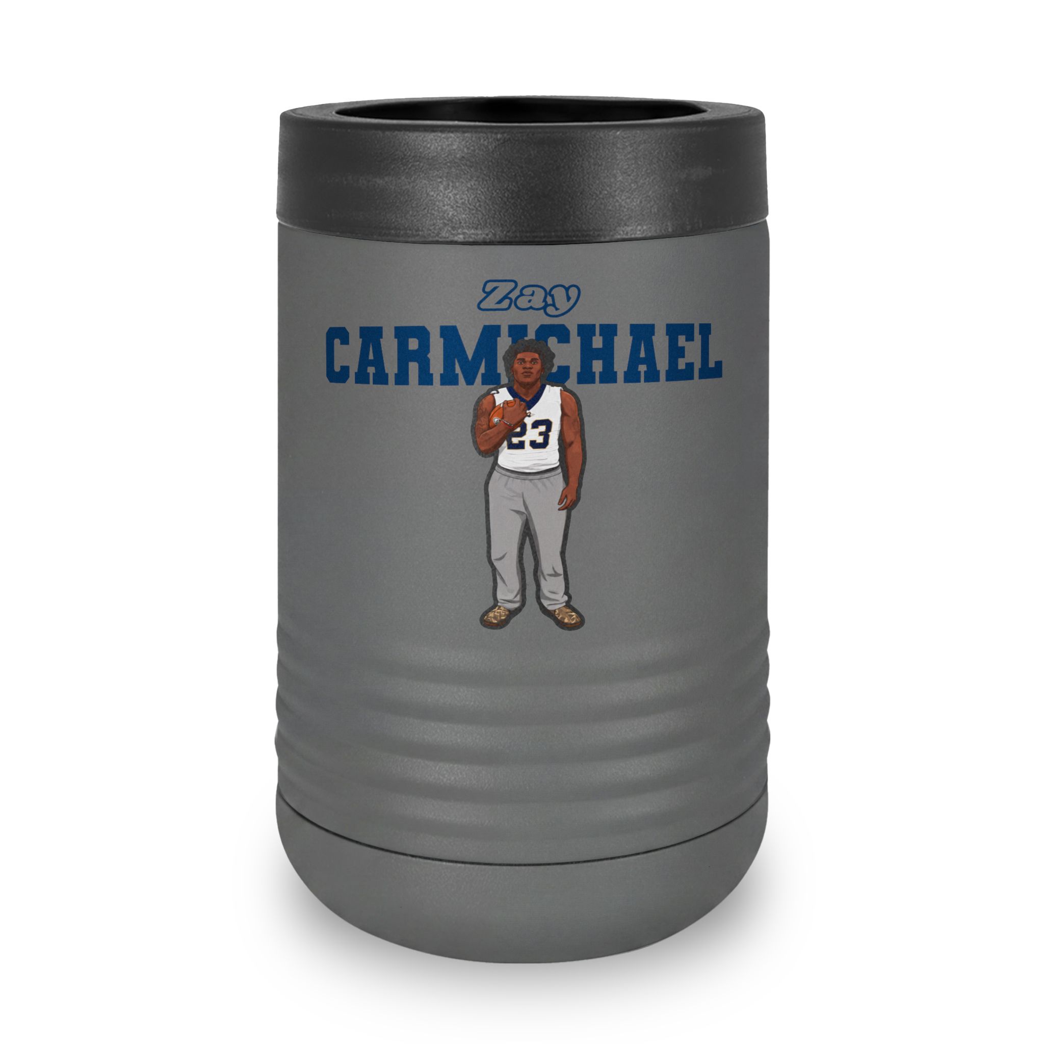 Stainless Can Cooler — character_name_arch in Grey