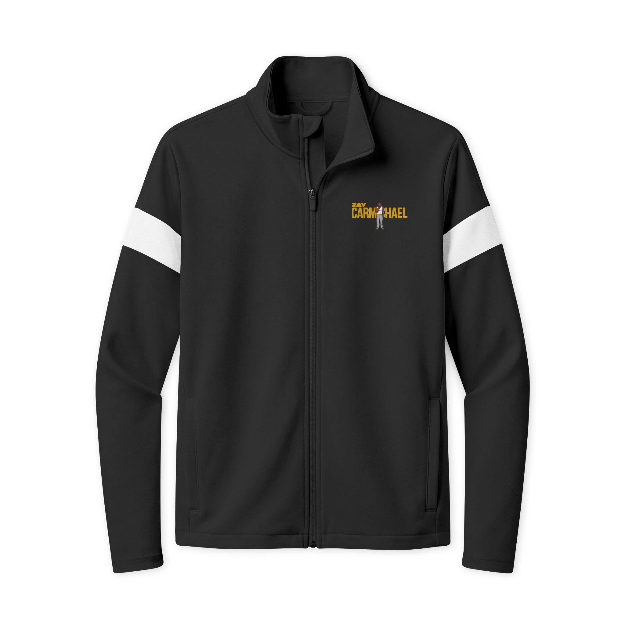 Travel Full-Zip Jacket — character_player_name in Black/ White