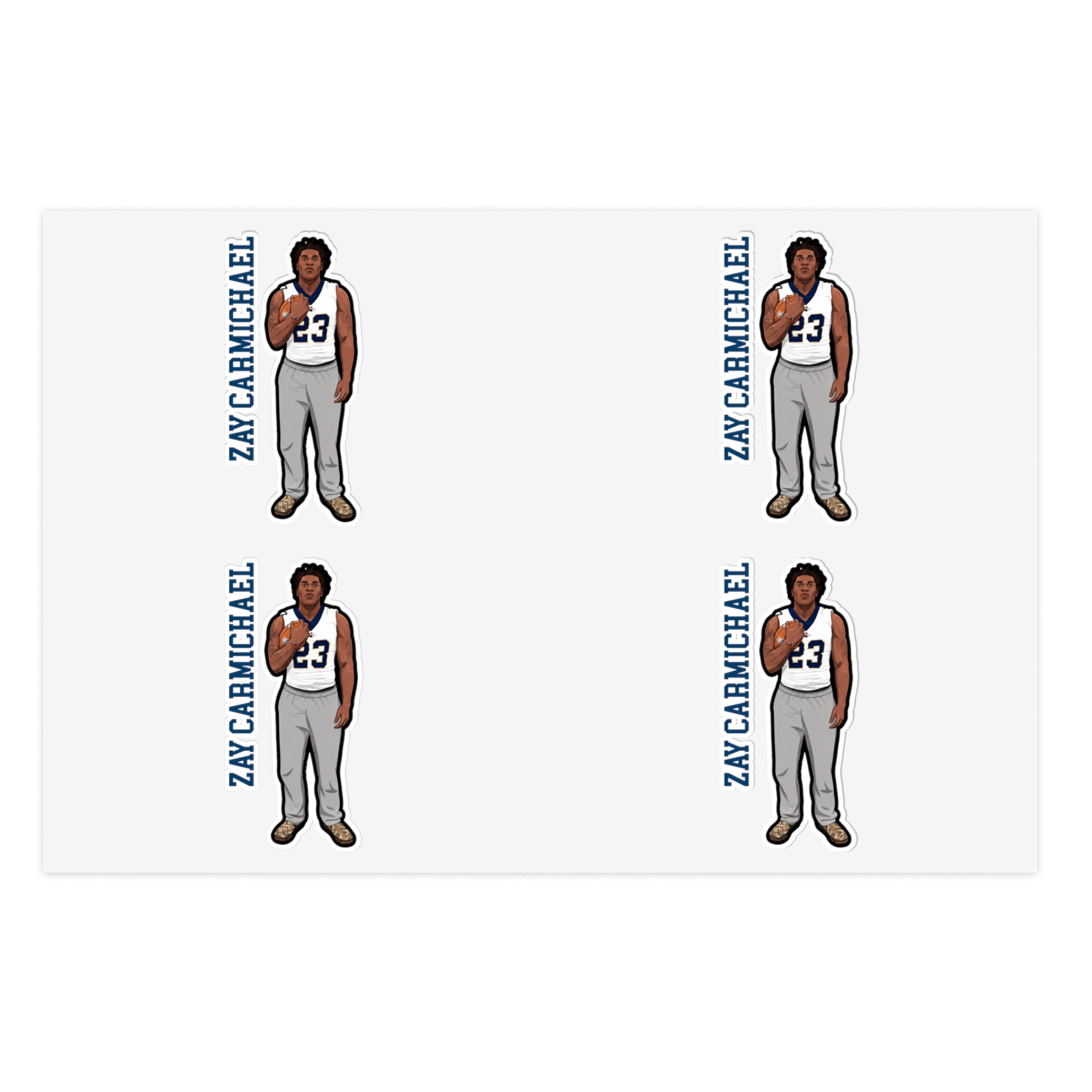 Sticker Sheet — character_name_vertical in Classic
