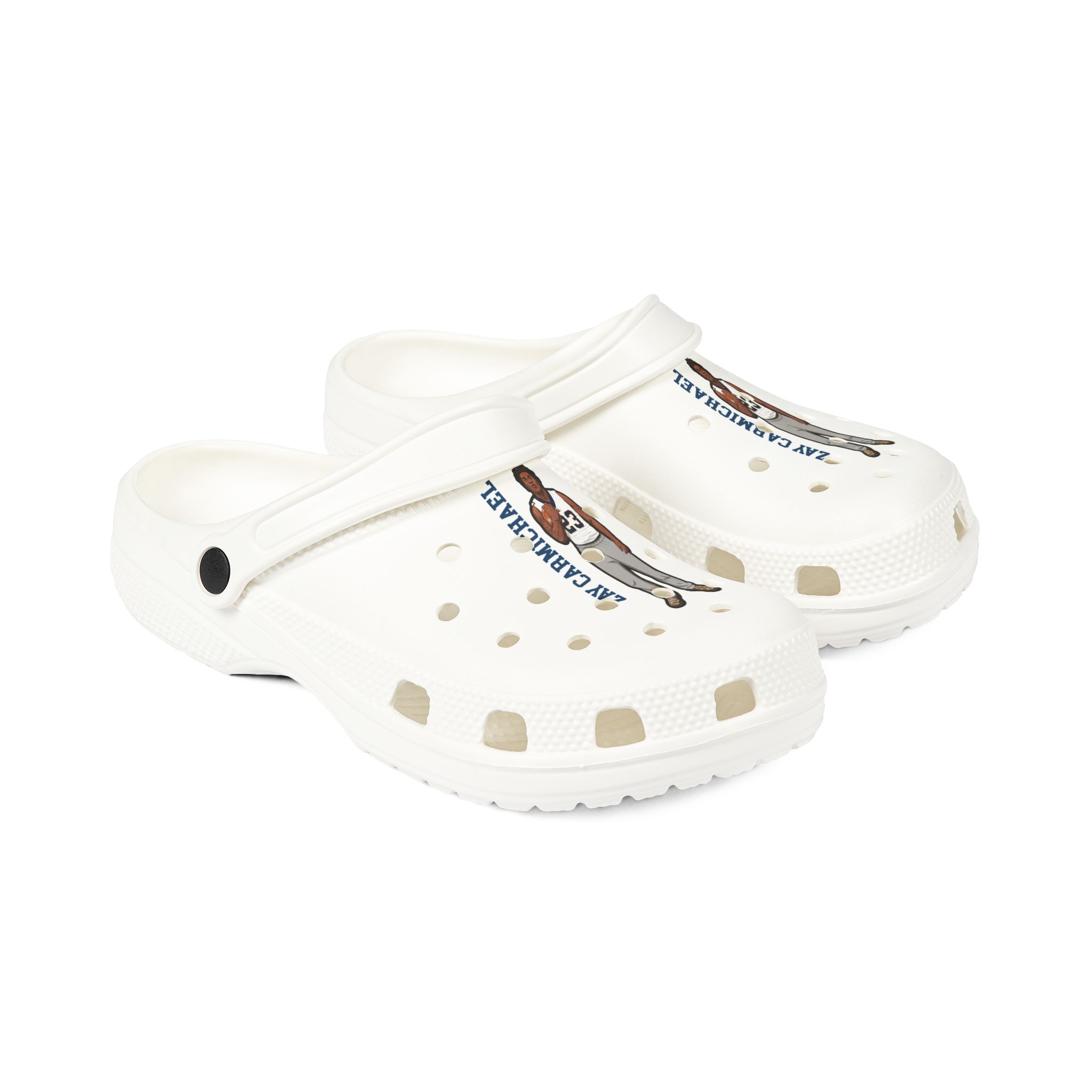 Rubber Clogs — character_name_vertical in White