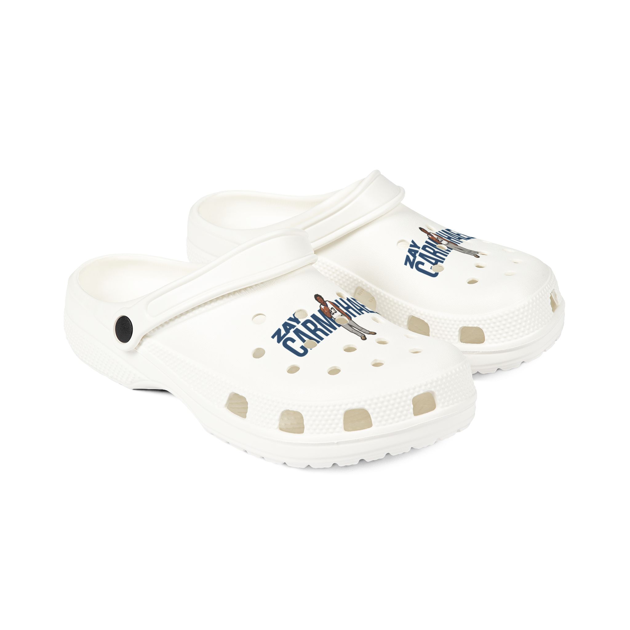 Rubber Clogs — character_player_name in White