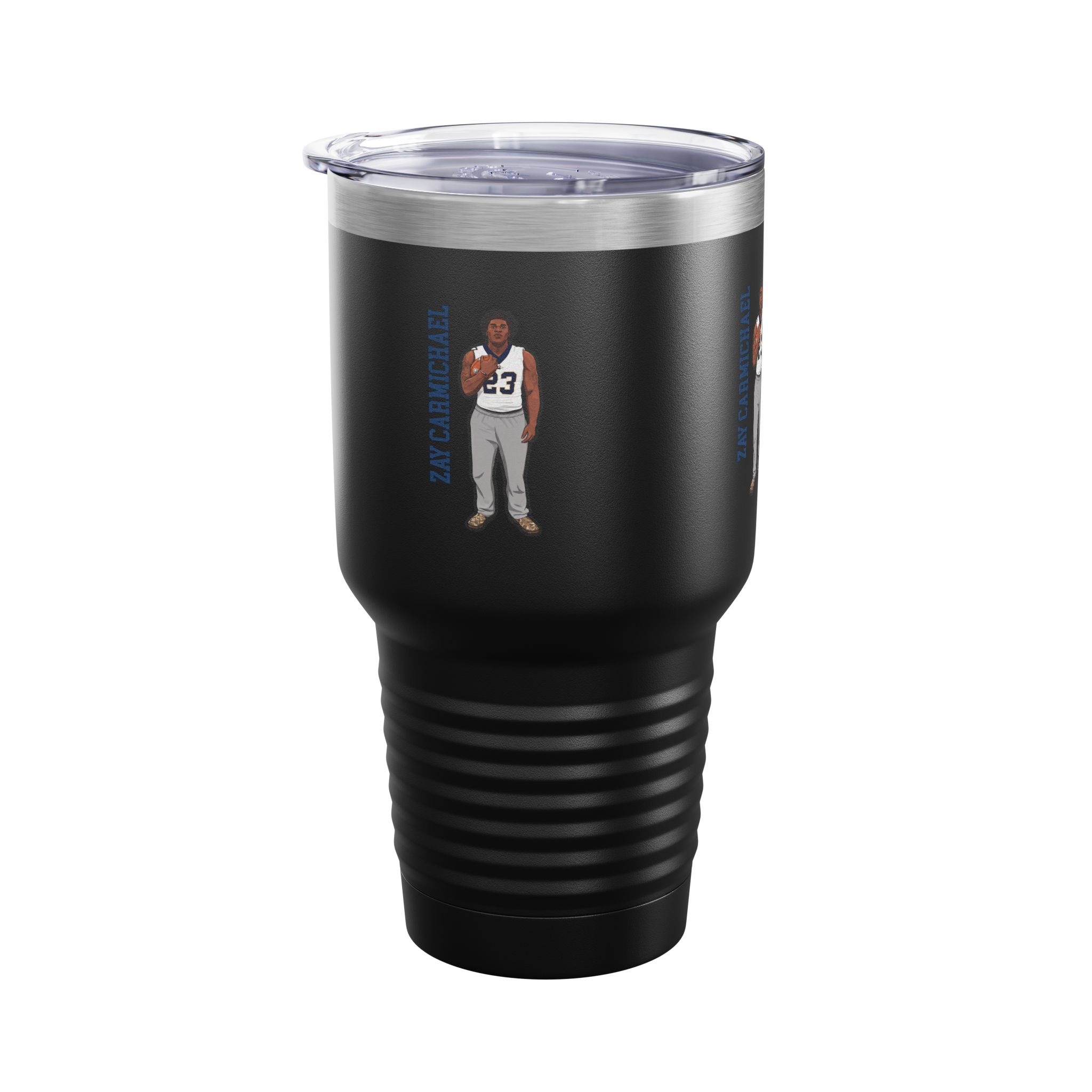 30oz Tumbler — character_name_vertical in Black
