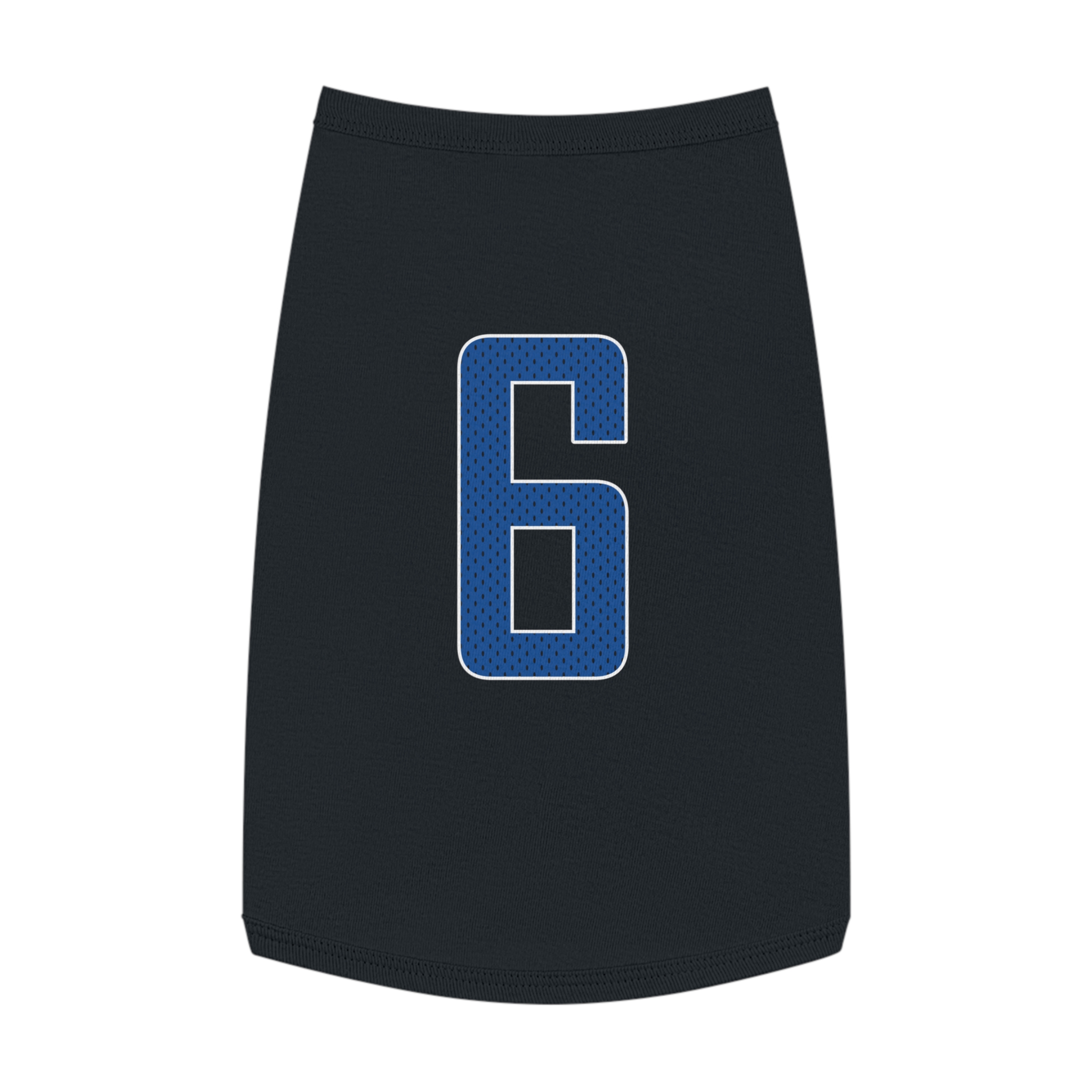 Pet Tank Top — mesh_shirsey_number in White