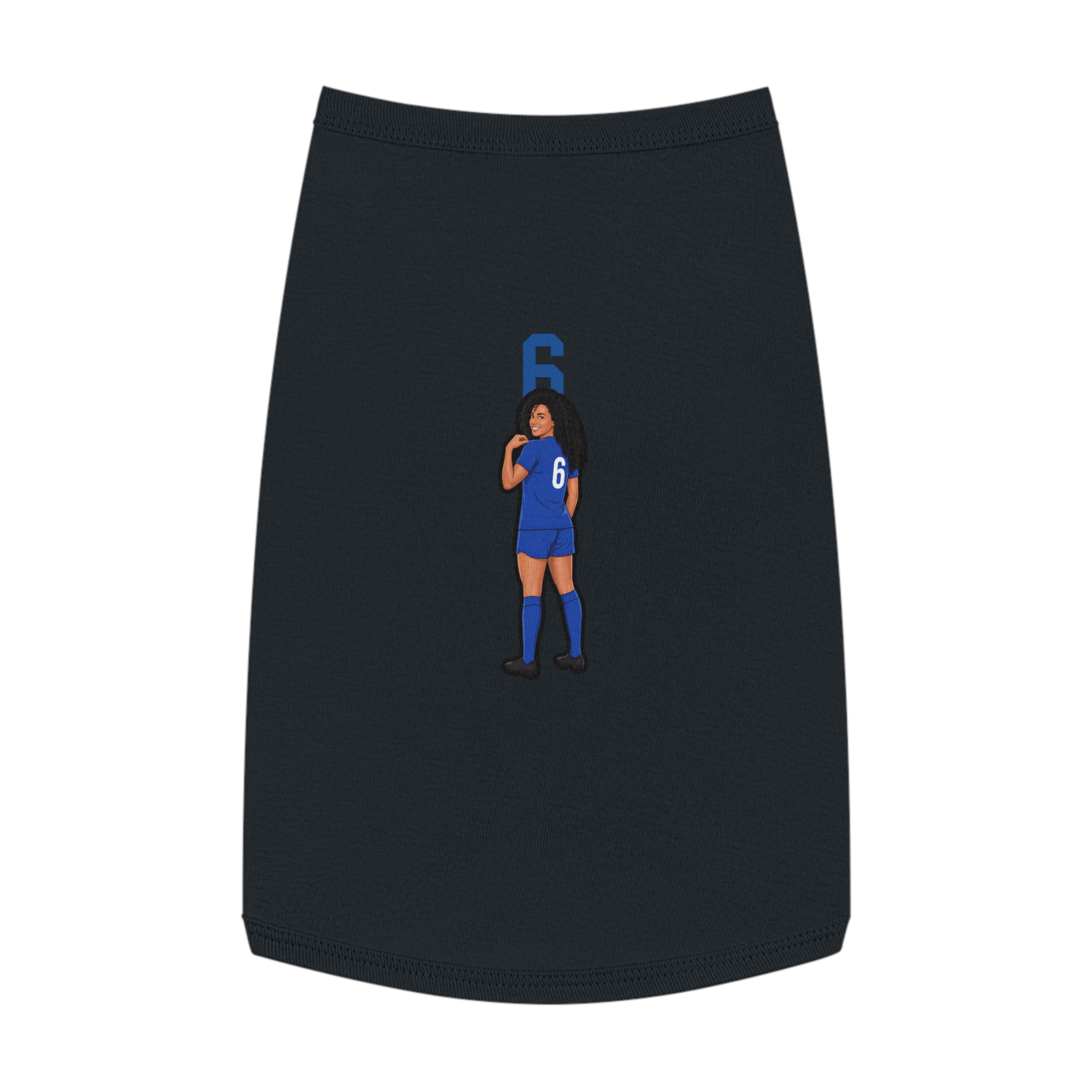 Pet Tank Top — character_number_top in Black