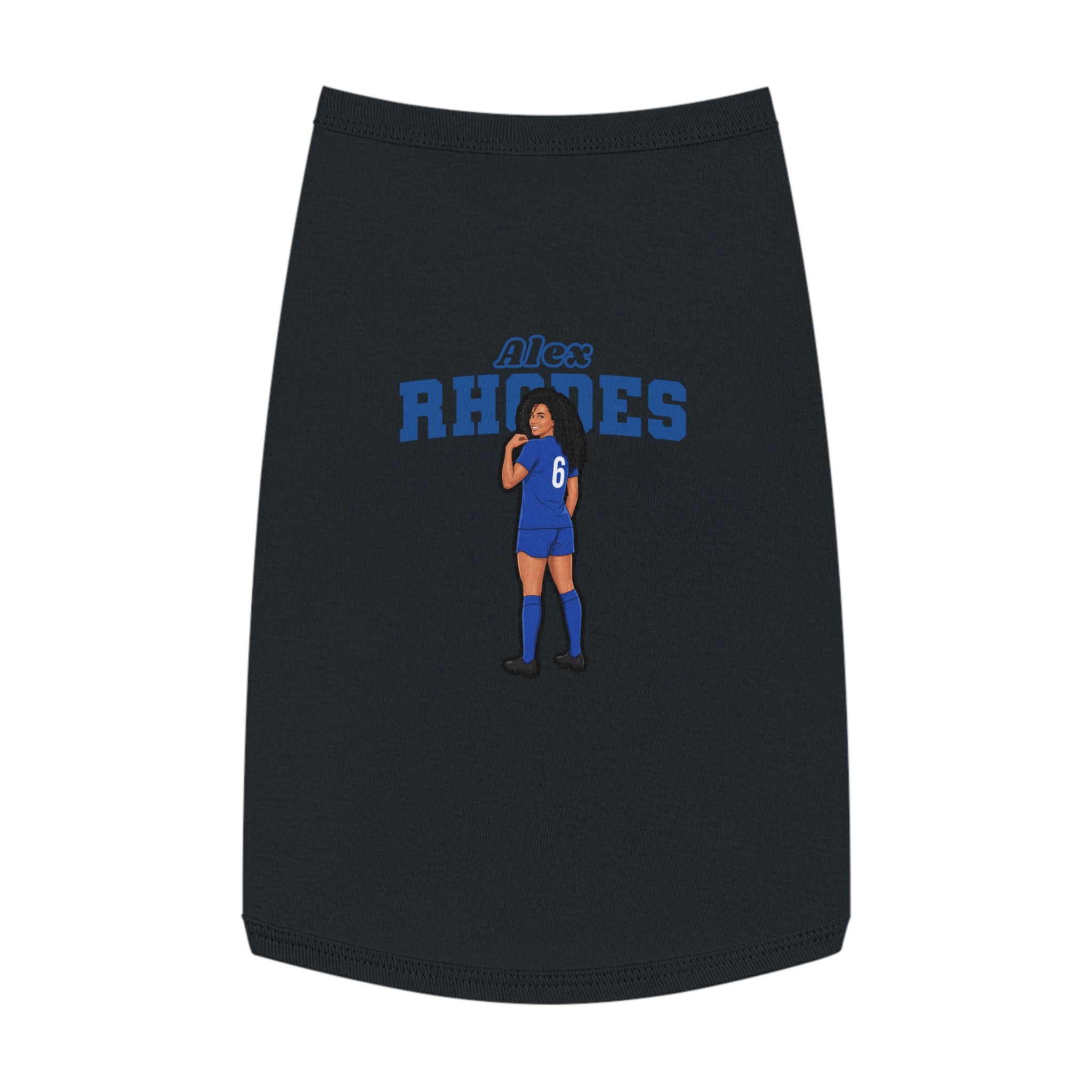 Pet Tank Top — character_name_arch in Black