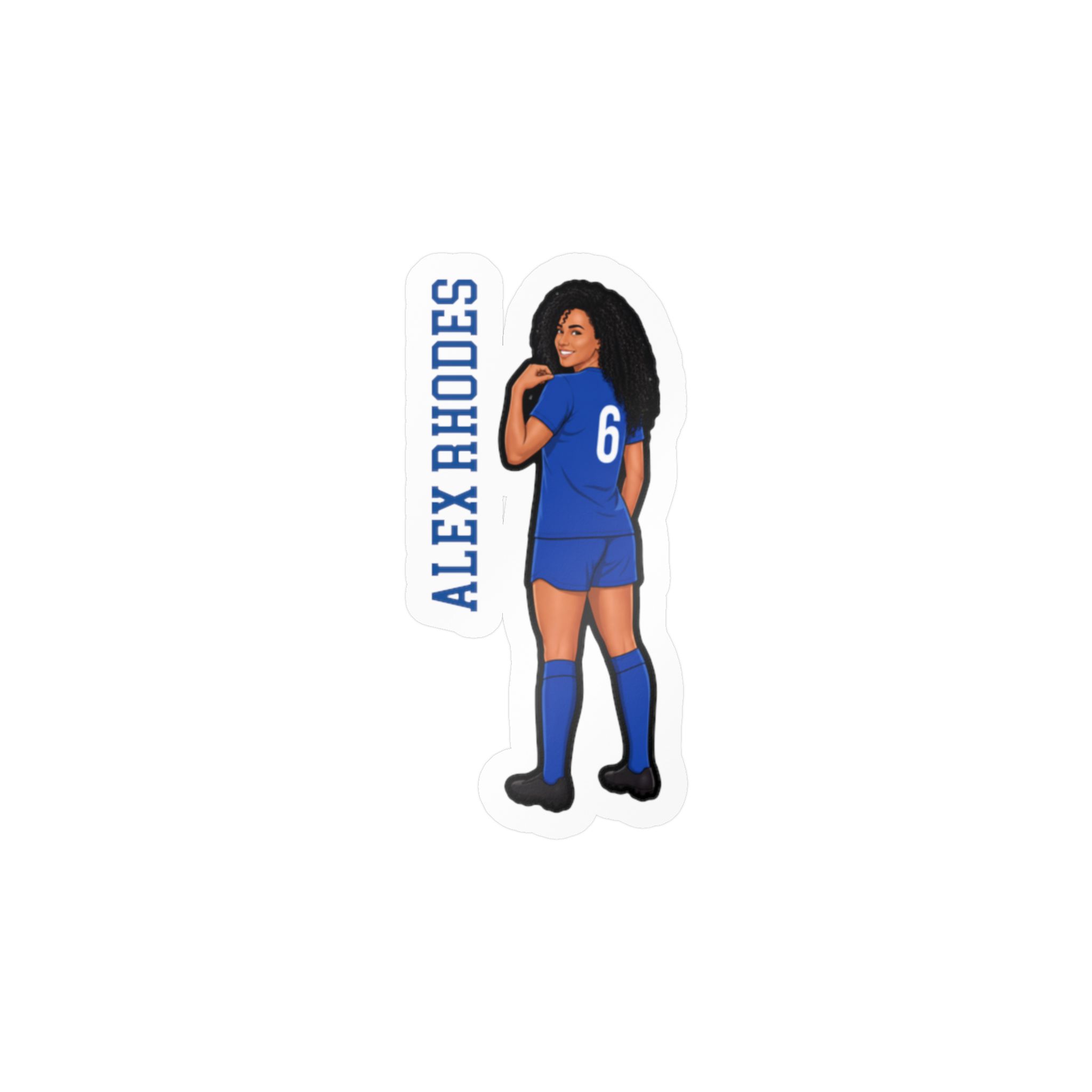 Vinyl Sticker — character_name_vertical in Classic