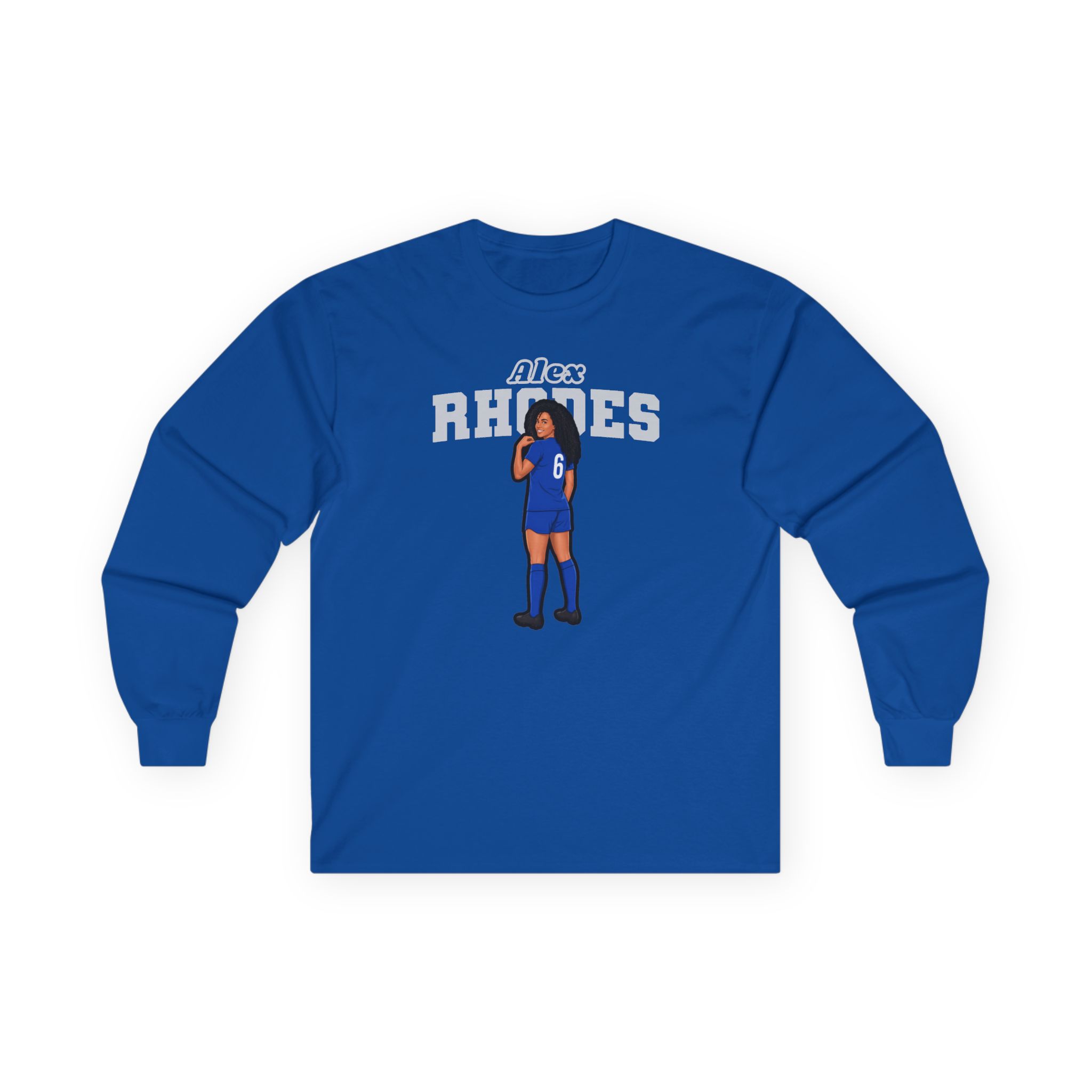 Long Sleeve Tee — character_name_arch in Royal