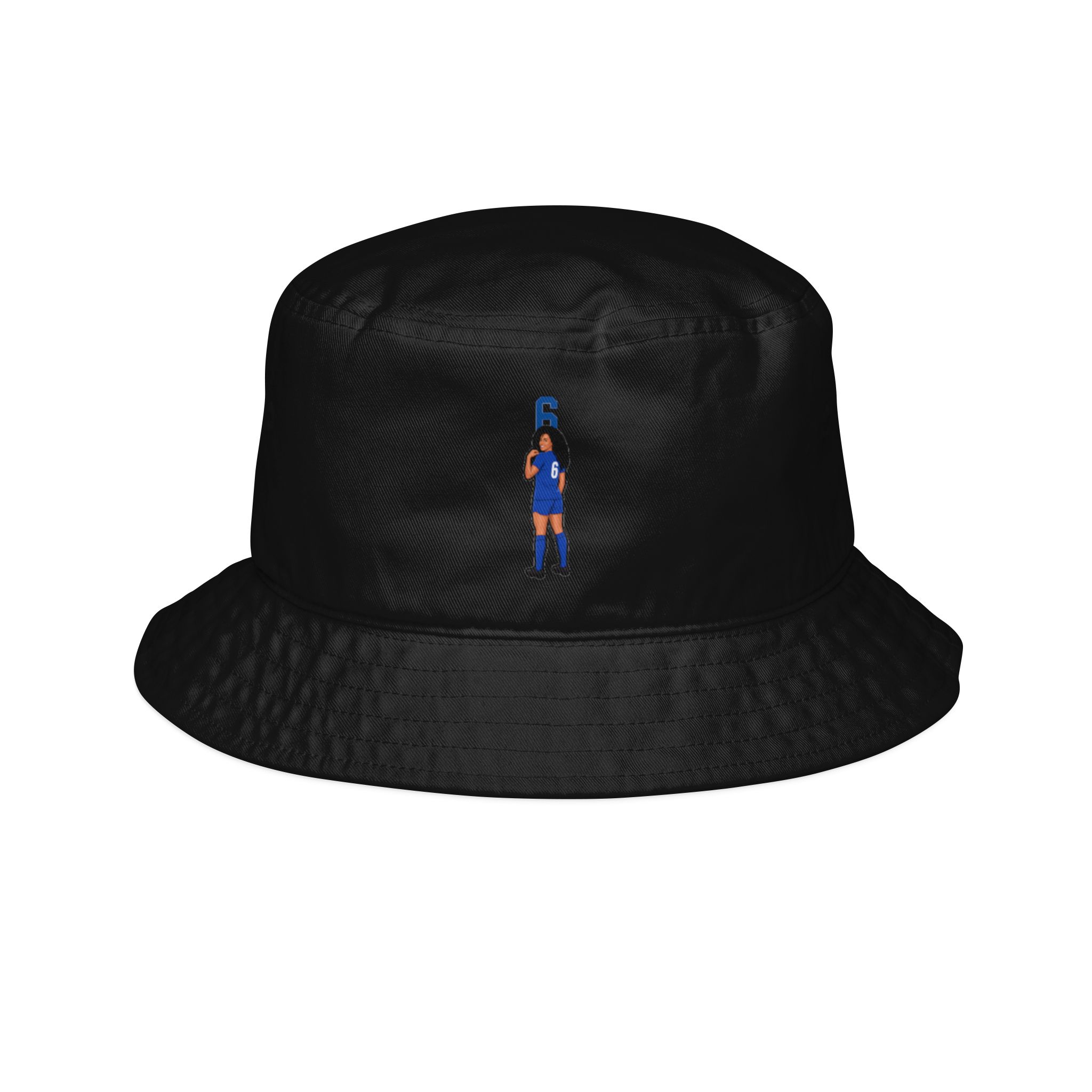 Bucket Hat — character_number_top in Black