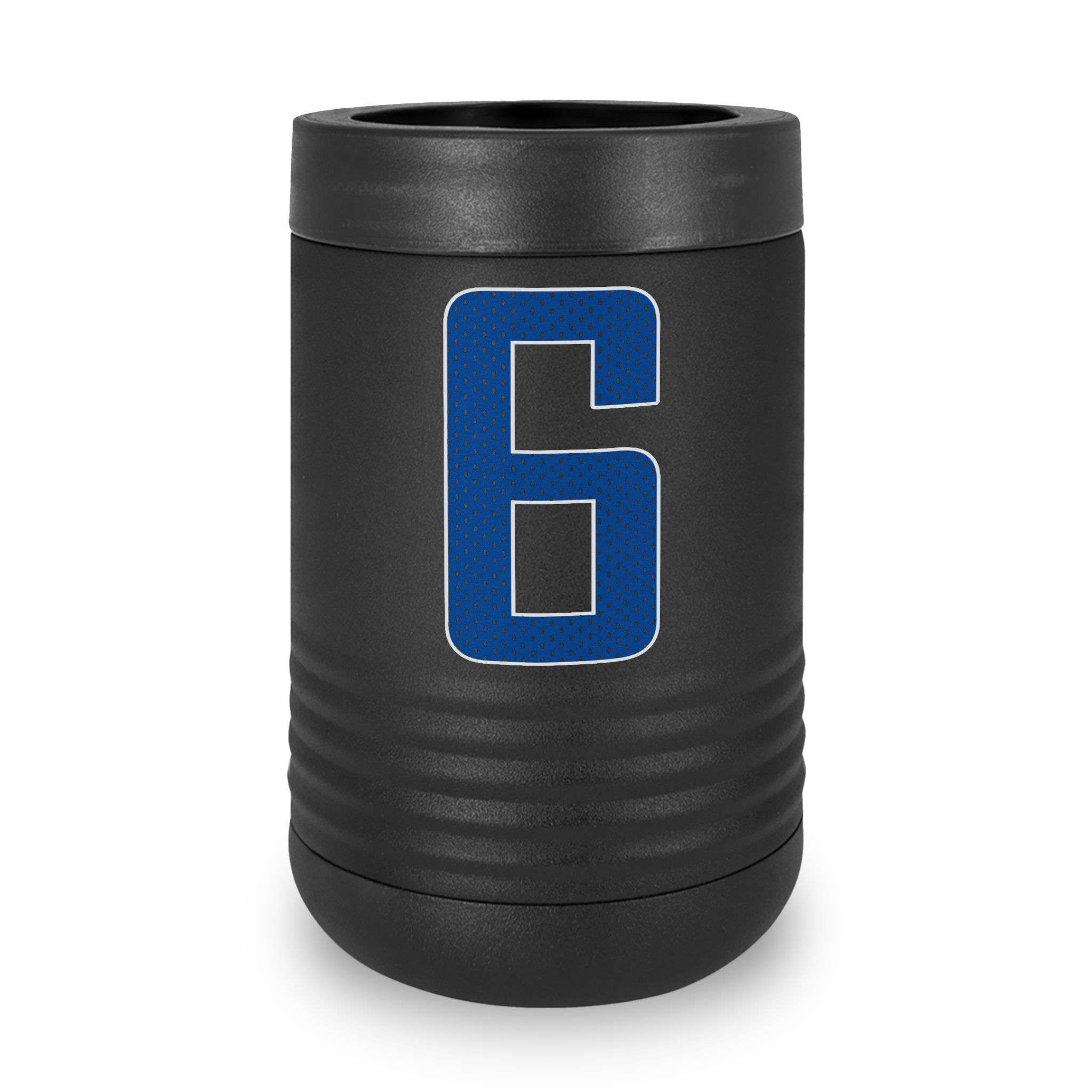 Stainless Can Cooler — mesh_shirsey_number in Black