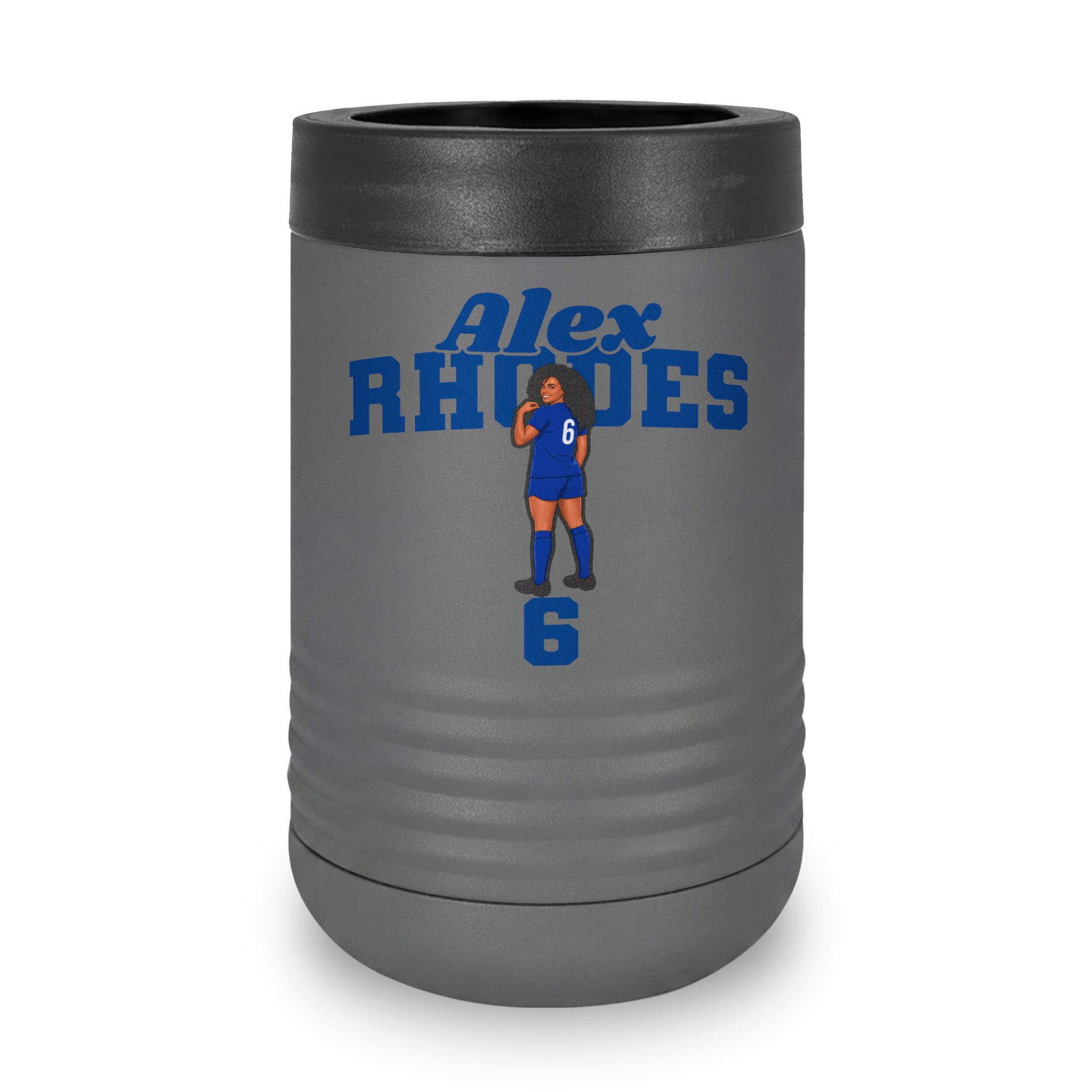 Stainless Can Cooler — character_signature_arch in Grey