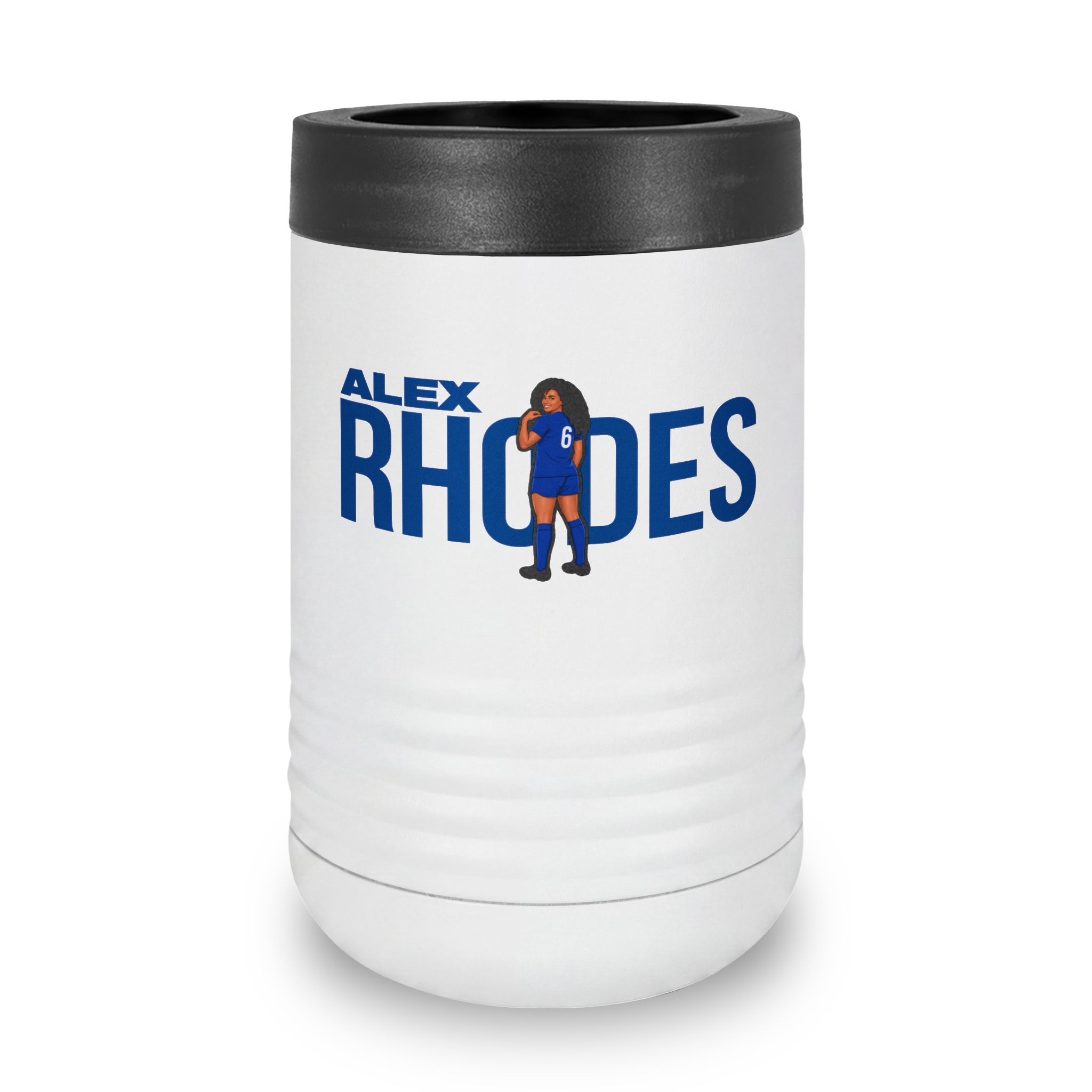 Stainless Can Cooler — character_player_name in White