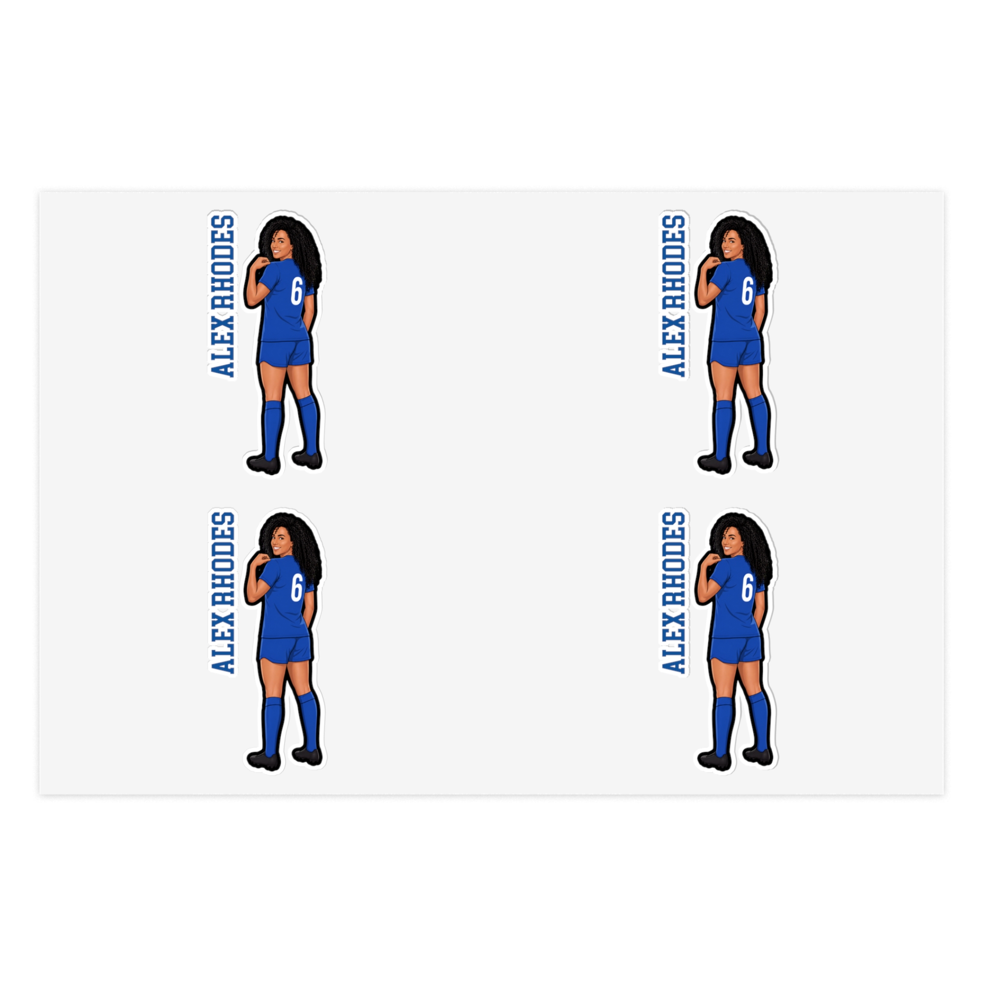 Sticker Sheet — character_name_vertical in Classic