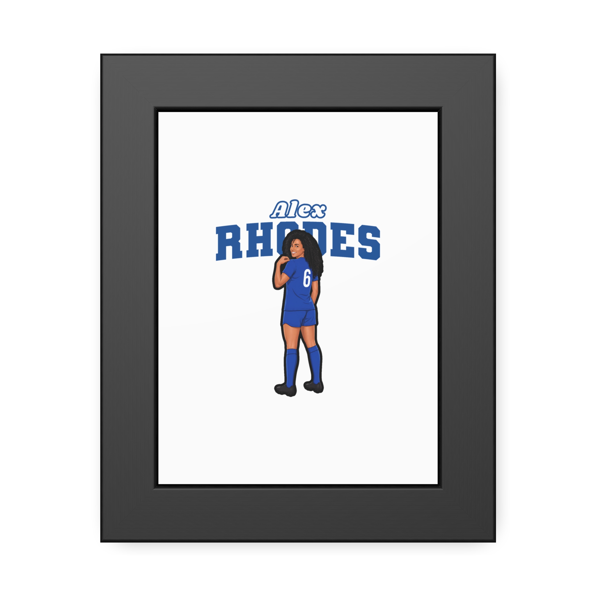 Framed Poster — character_name_arch in Black