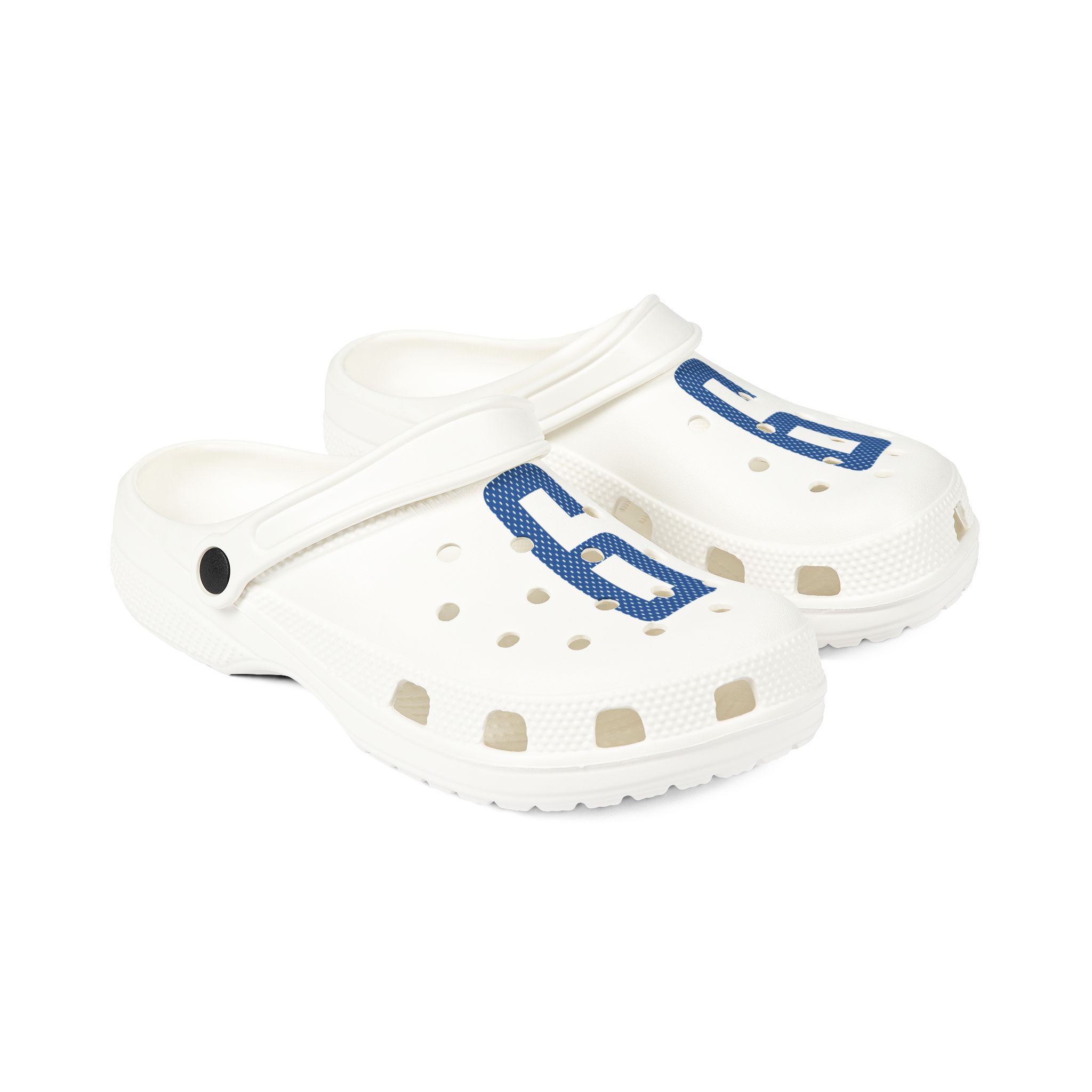Rubber Clogs — mesh_shirsey_number in White