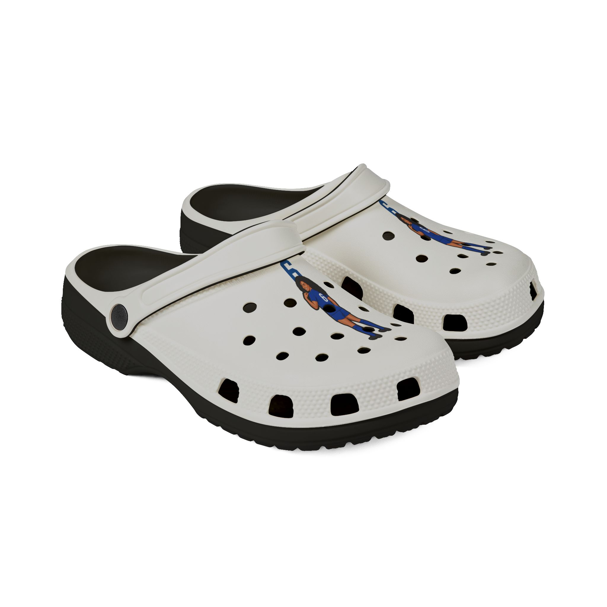 Rubber Clogs — character_number_top in Black