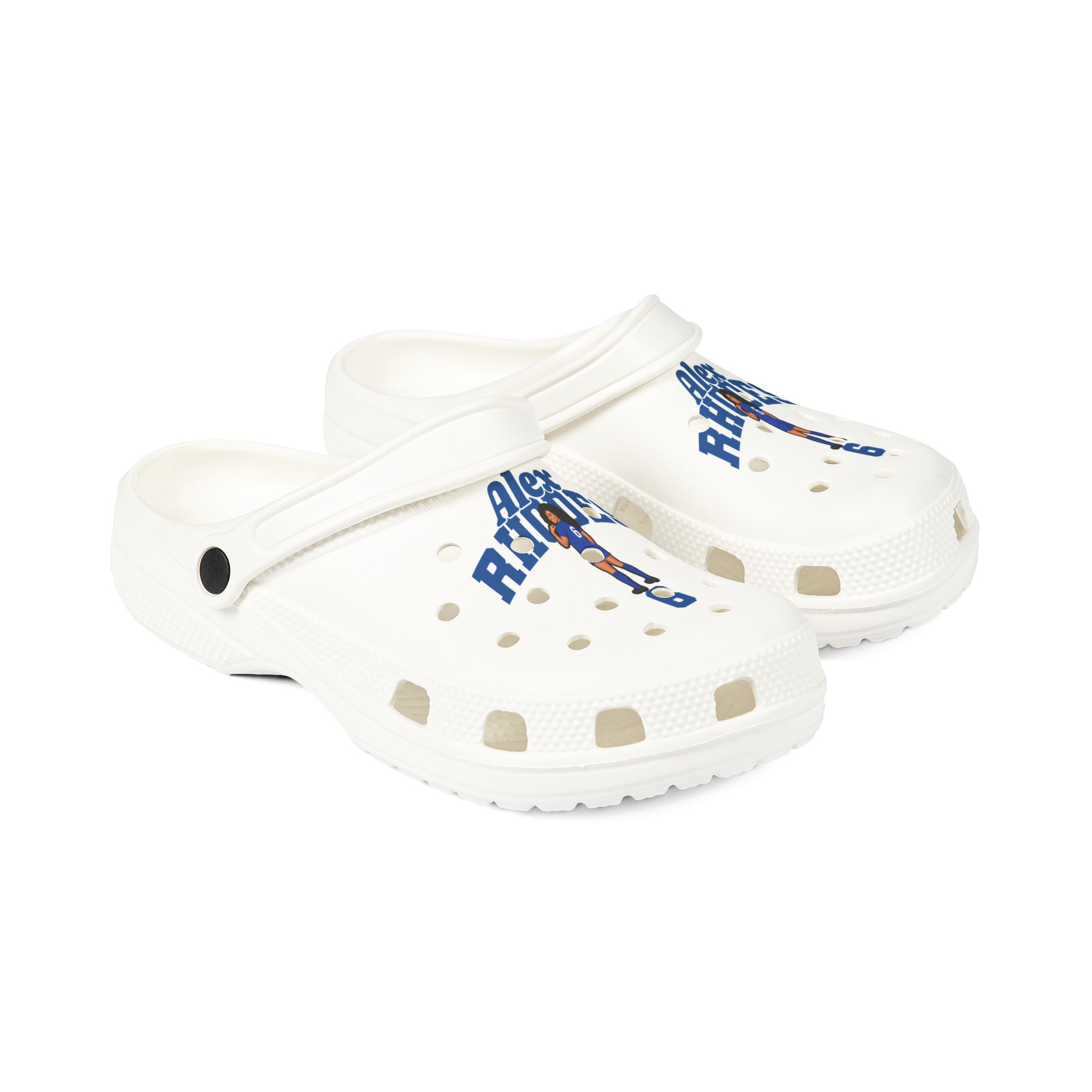 Rubber Clogs — character_signature_arch in White